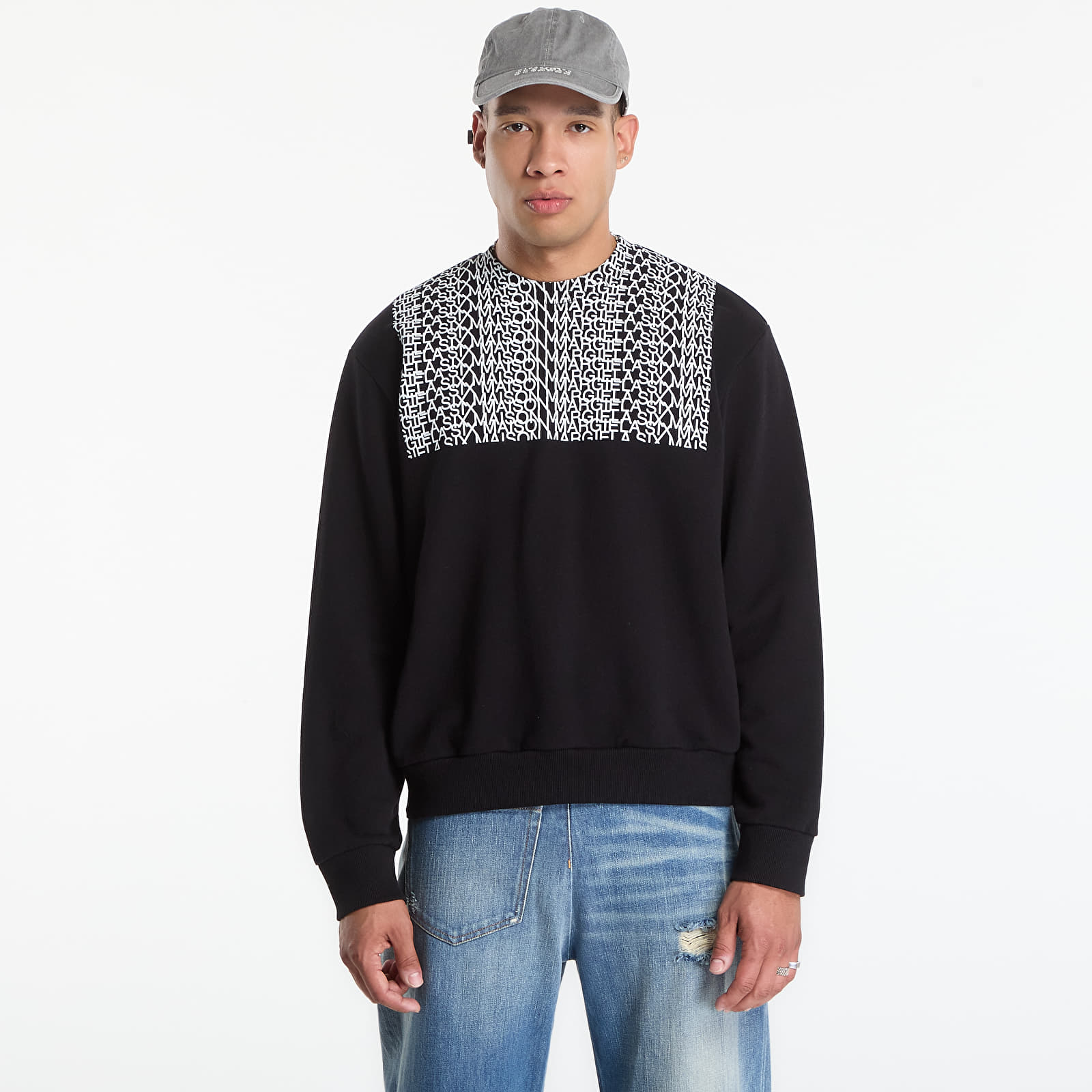 Mikinas ar kapuci un sporta krekli MM6 Sweatshirt Black