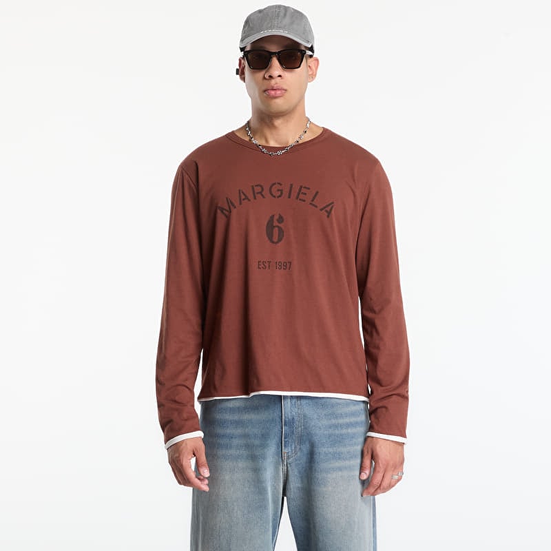 T-shirt MM6 Long-Sleeved Top Medium Brown