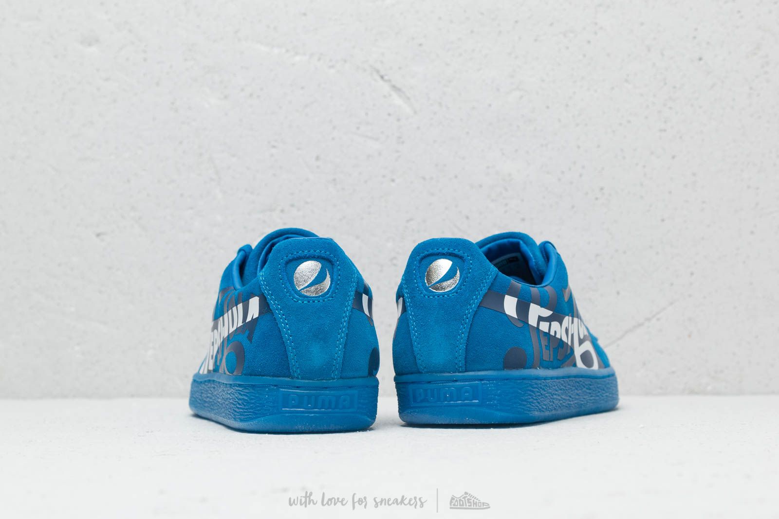 Pánske tenisky a topánky Puma x Pepsi Suede Classic Clean Blue/ Puma Silver
