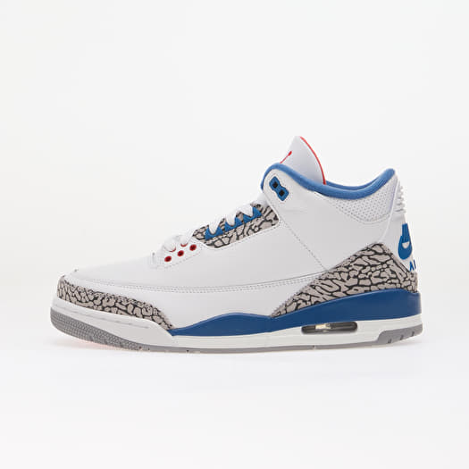 Air Jordan 3 Retro "True Blue" White/ Fire Red-True Blue
