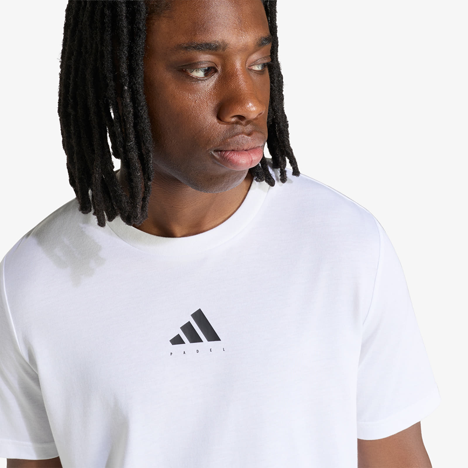 Tricouri bărbați adidas Padel Category Graphic T-shirt White
