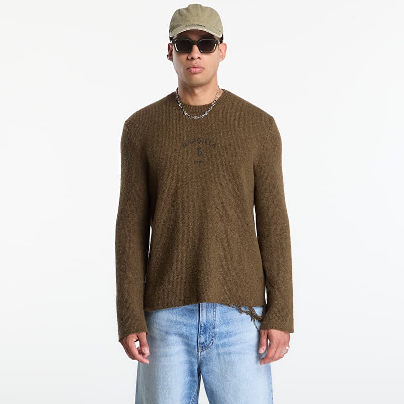 Sveter MM6 Crewneck Khaki/ Black Print