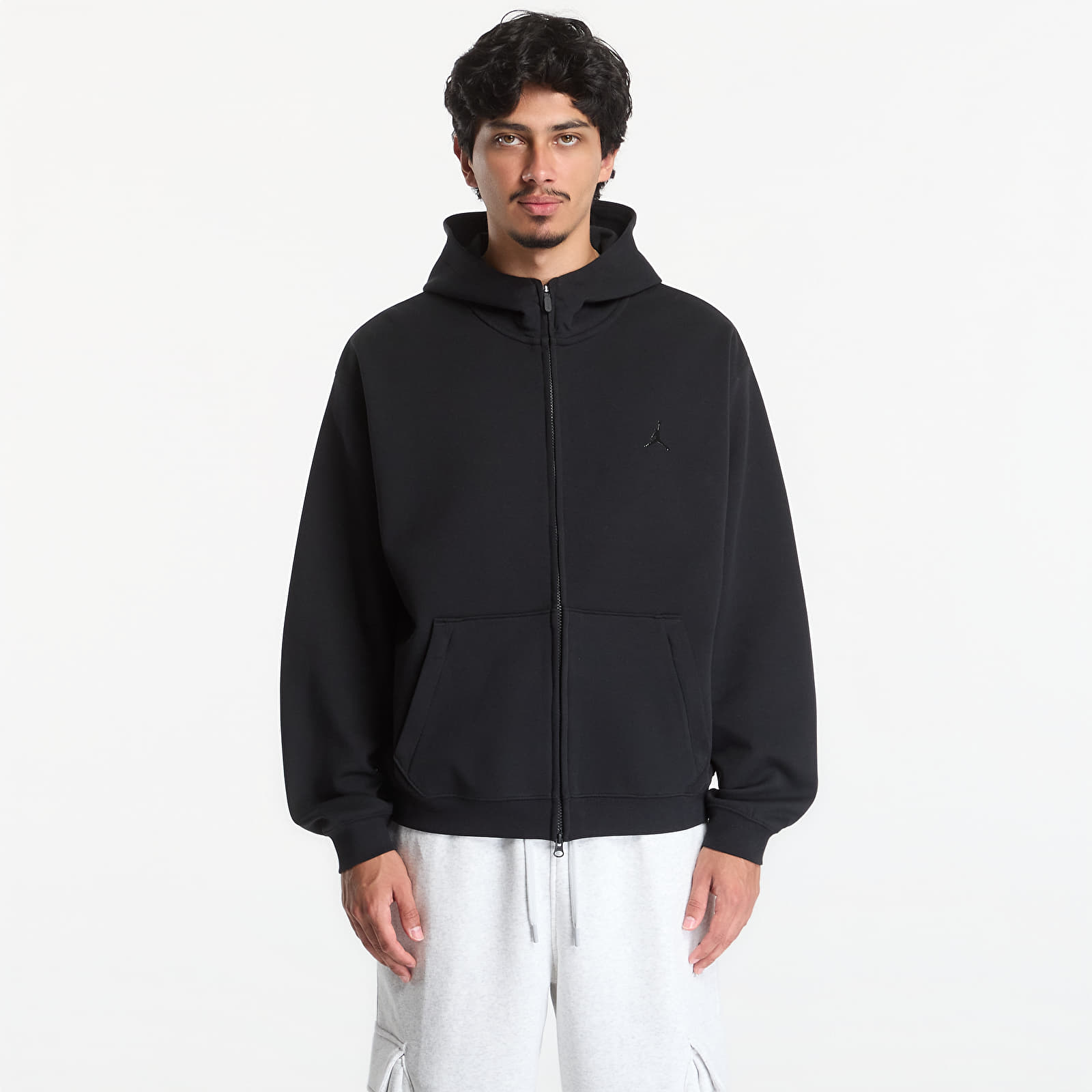 Sweatjacken und Sweatshirts Jordan Sport Hoop Fleece Men's Dri-FIT Full-Zip Hoodie Black
