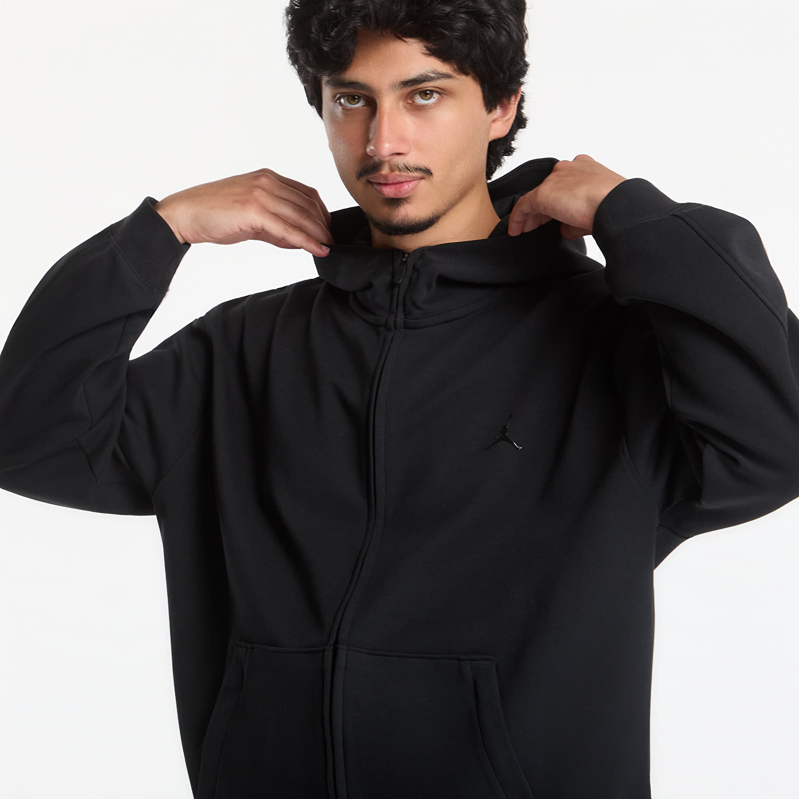 Sweatjacken und Sweatshirts Jordan Sport Hoop Fleece Men's Dri-FIT Full-Zip Hoodie Black