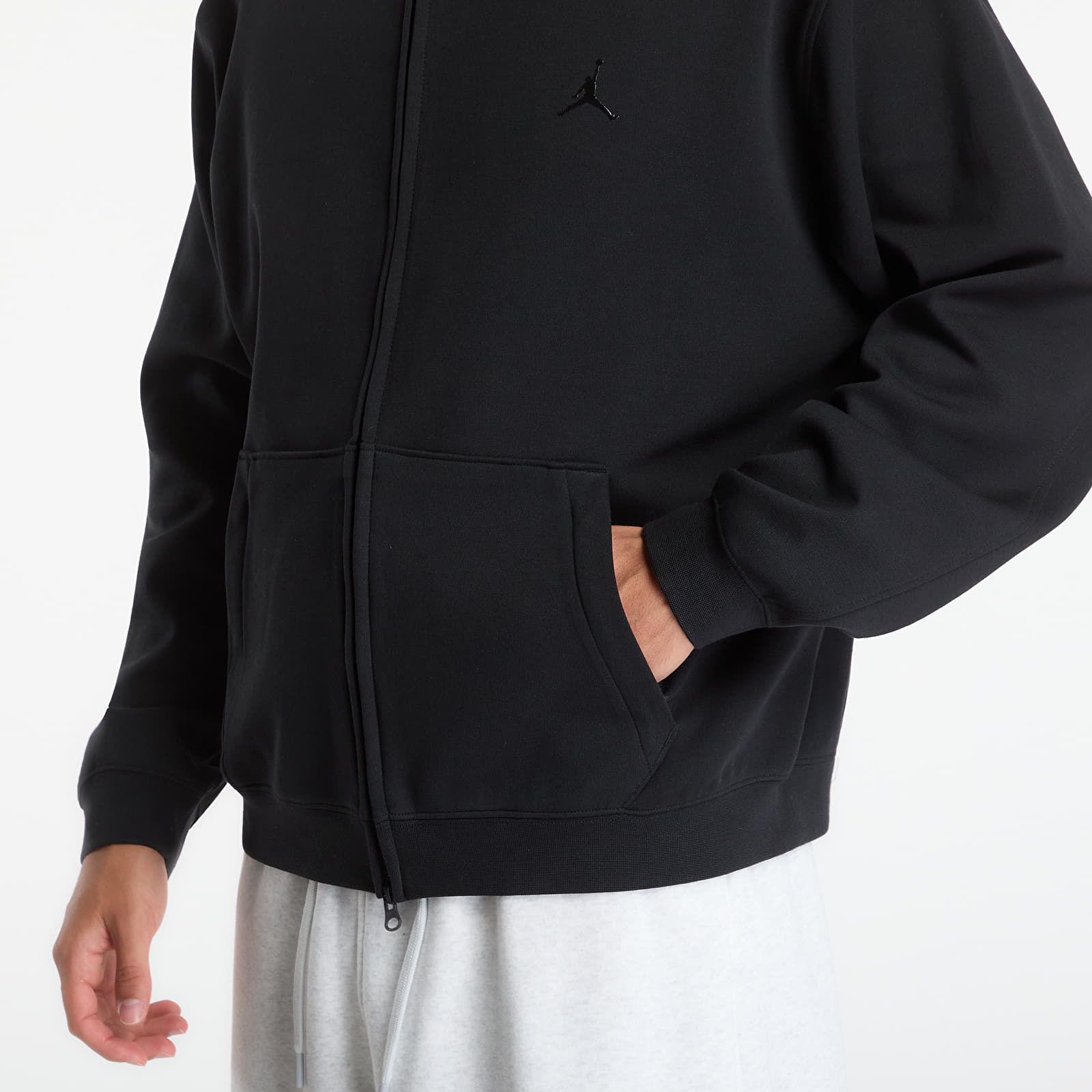 Sweatjacken und Sweatshirts Jordan Sport Hoop Fleece Men's Dri-FIT Full-Zip Hoodie Black