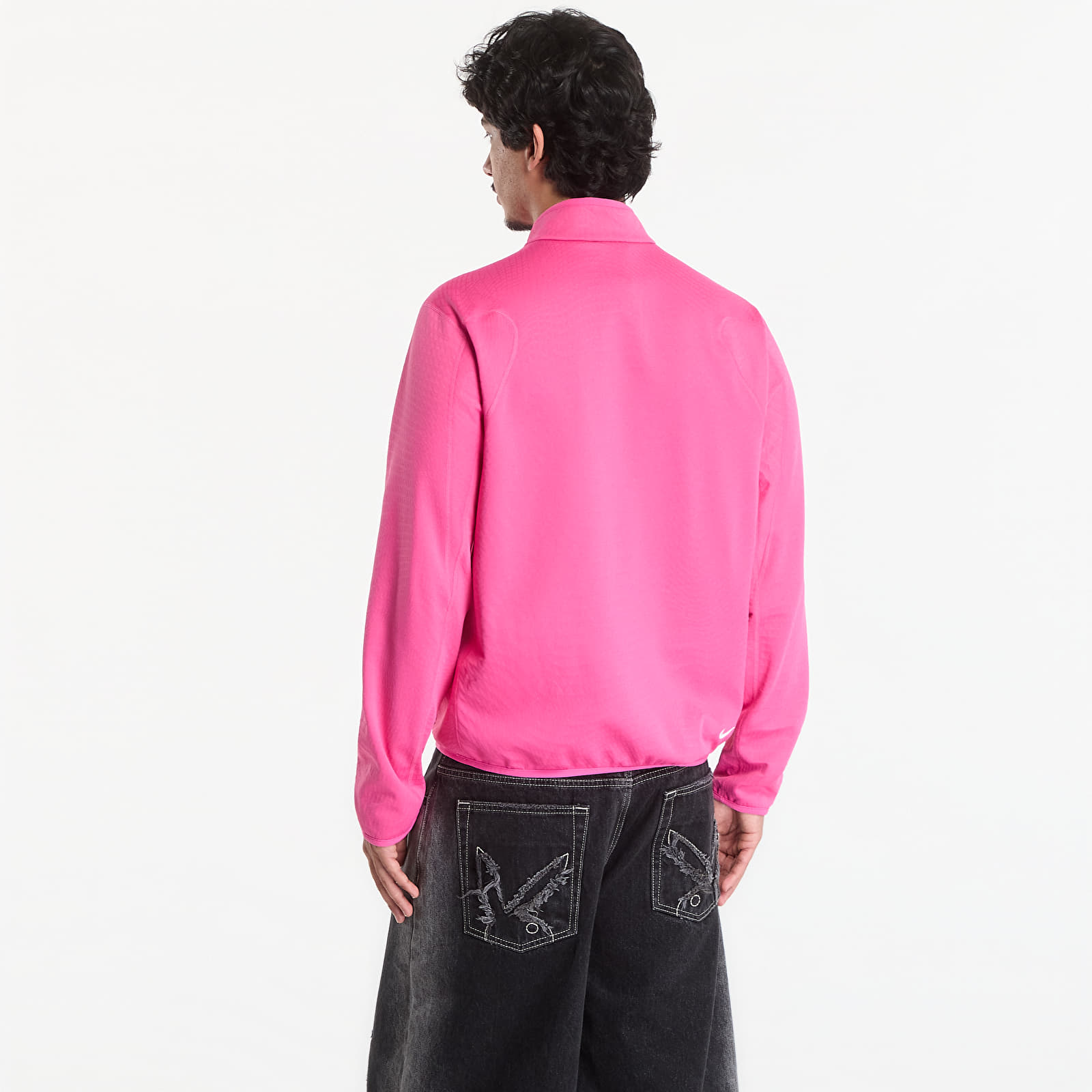 Hoodies and sweatshirts  ACG "Wolf Grid" Men's Therma-FIT 1/2-Zip Hiking Top Desert Pink/ Summit White