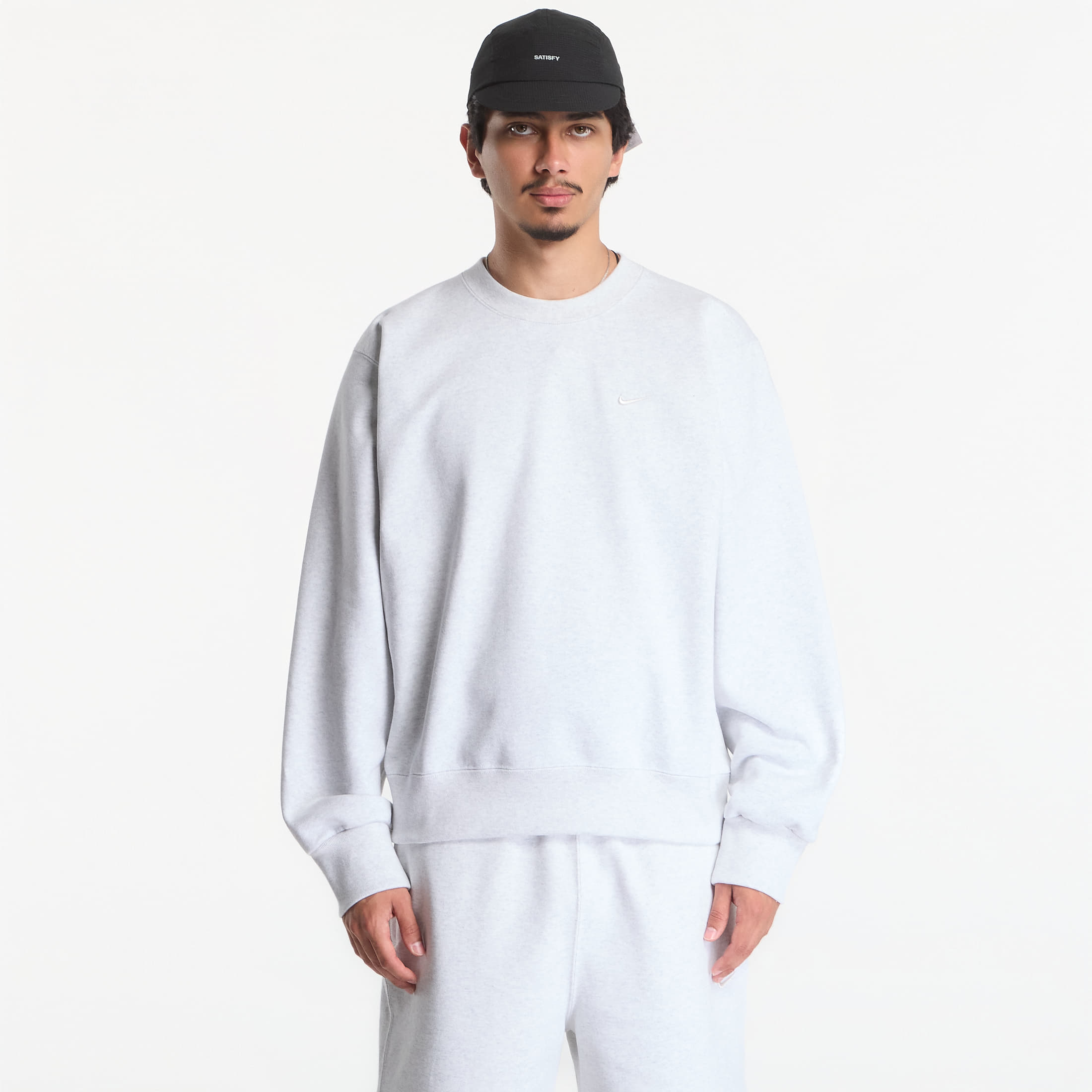 Суитшърт Nike Men's Fleece Crew-Neck Sweatshirt Birch Heather S
