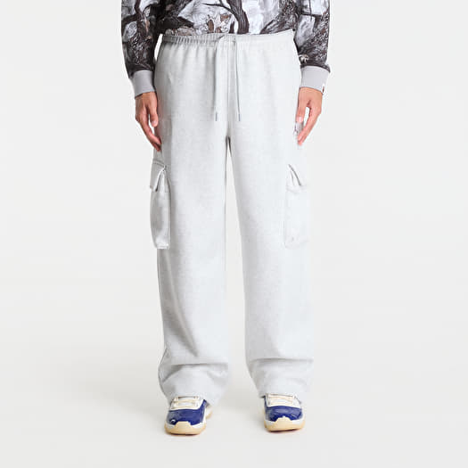 Jordan Brooklyn Men's Oversized Fleece Cargo Pants Neutral Grey/ Htr/ Lt Smoke Grey