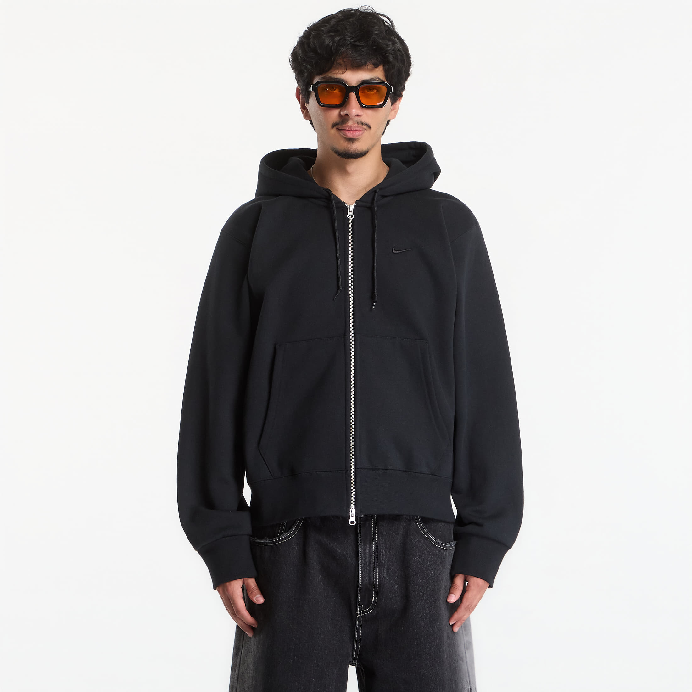 Sweatshirt Nike Men's Fleece Full-Zip Hoodie Black XXL