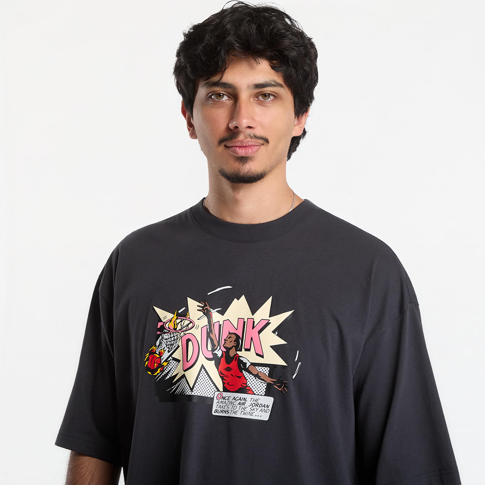 Trička Jordan Brooklyn Men's T-Shirt Off Noir