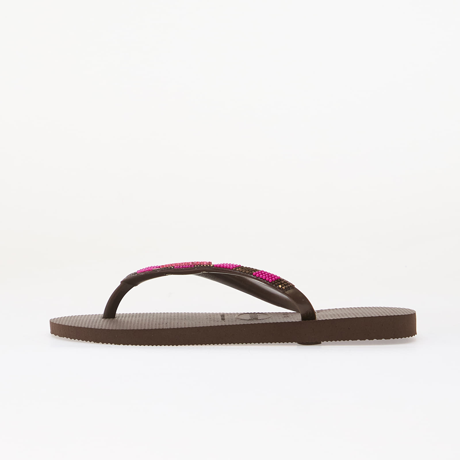 Women's slides Havaianas Slim Glow Dark Brown