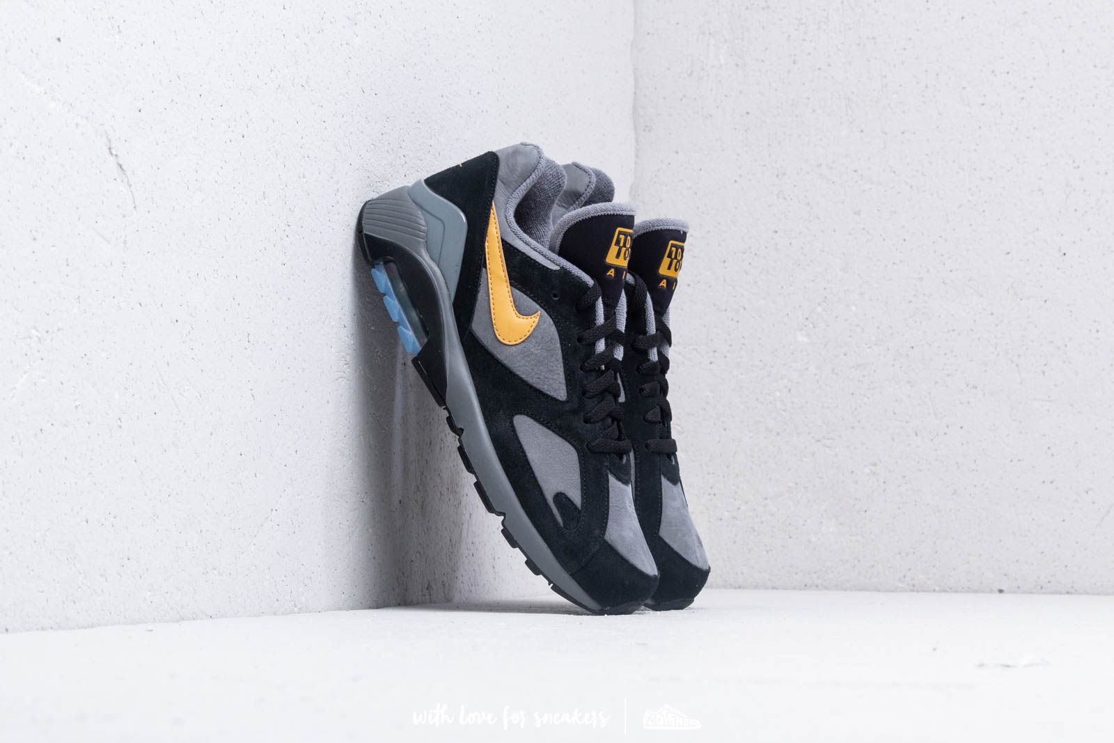 Herren Sneaker und Schuhe Nike Air Max 180 Cool Grey/ Wheat Gold-Black