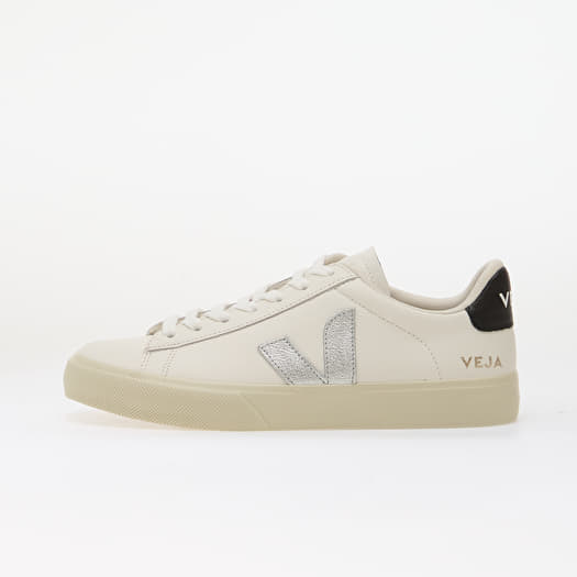 Veja Campo Leather White/ Silver/ Black