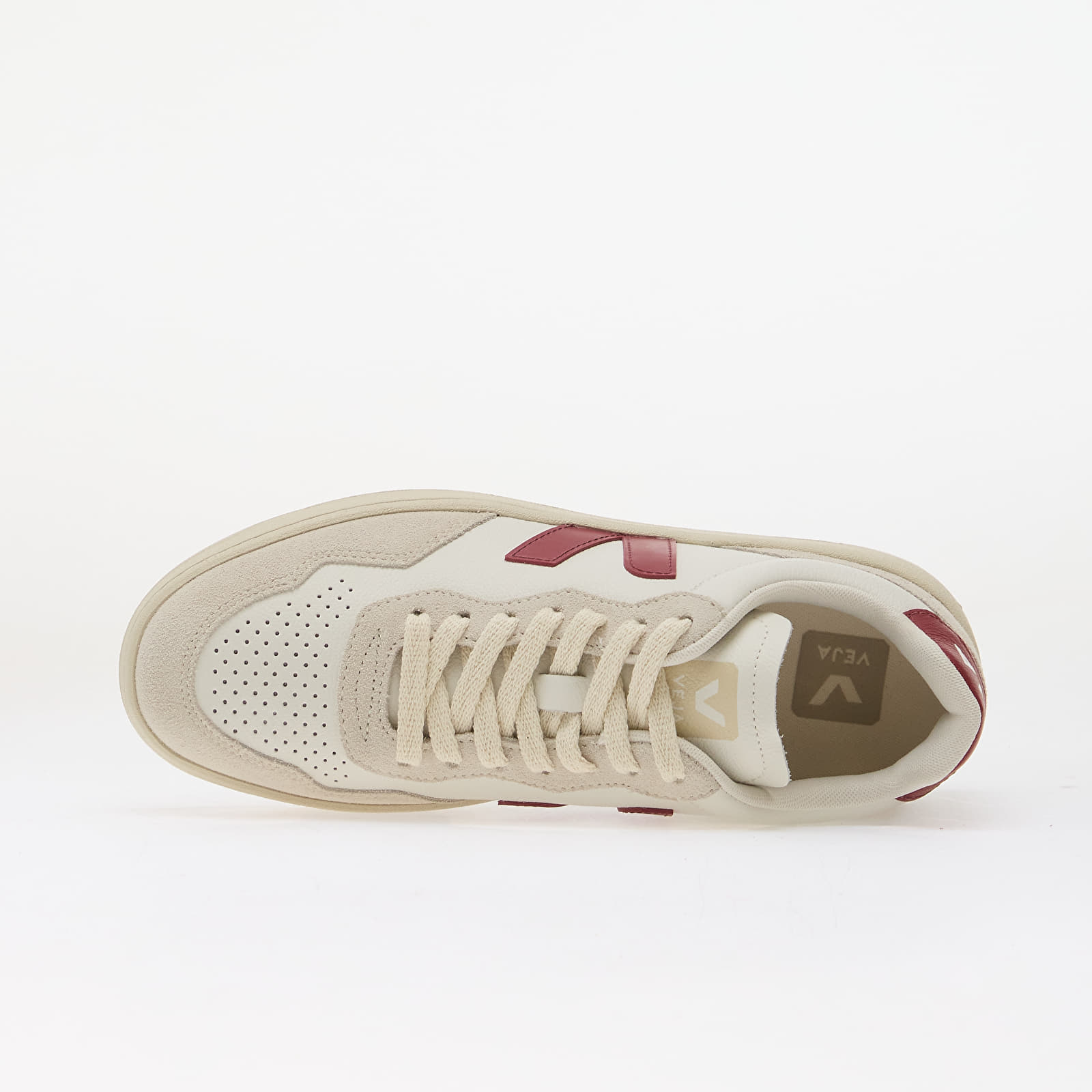 Chaussures et baskets femme Veja V-90 O.T. White/ Marsala/ Natural