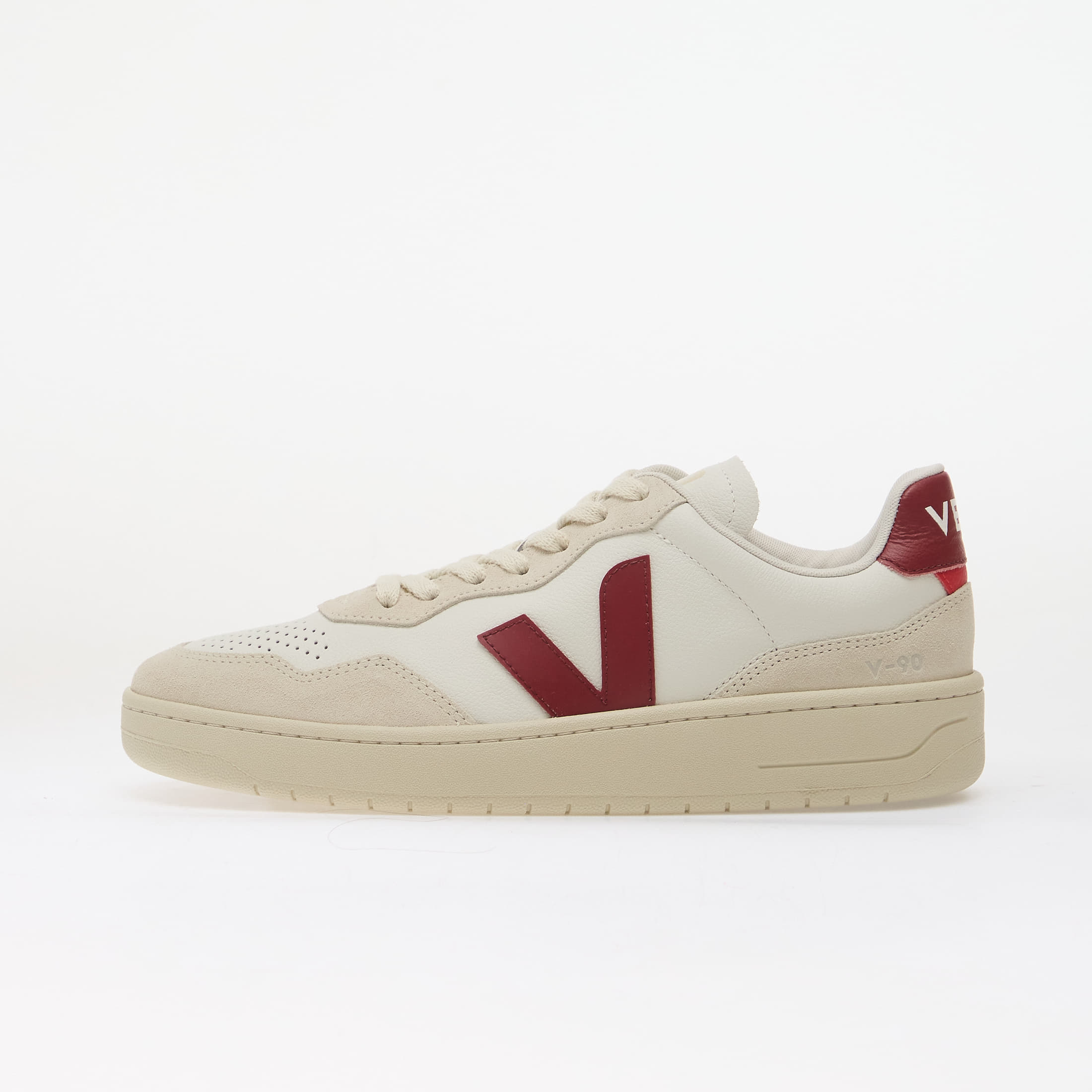 Sneakers Veja V-90 O.T. White/ Marsala/ Natural EUR 41
