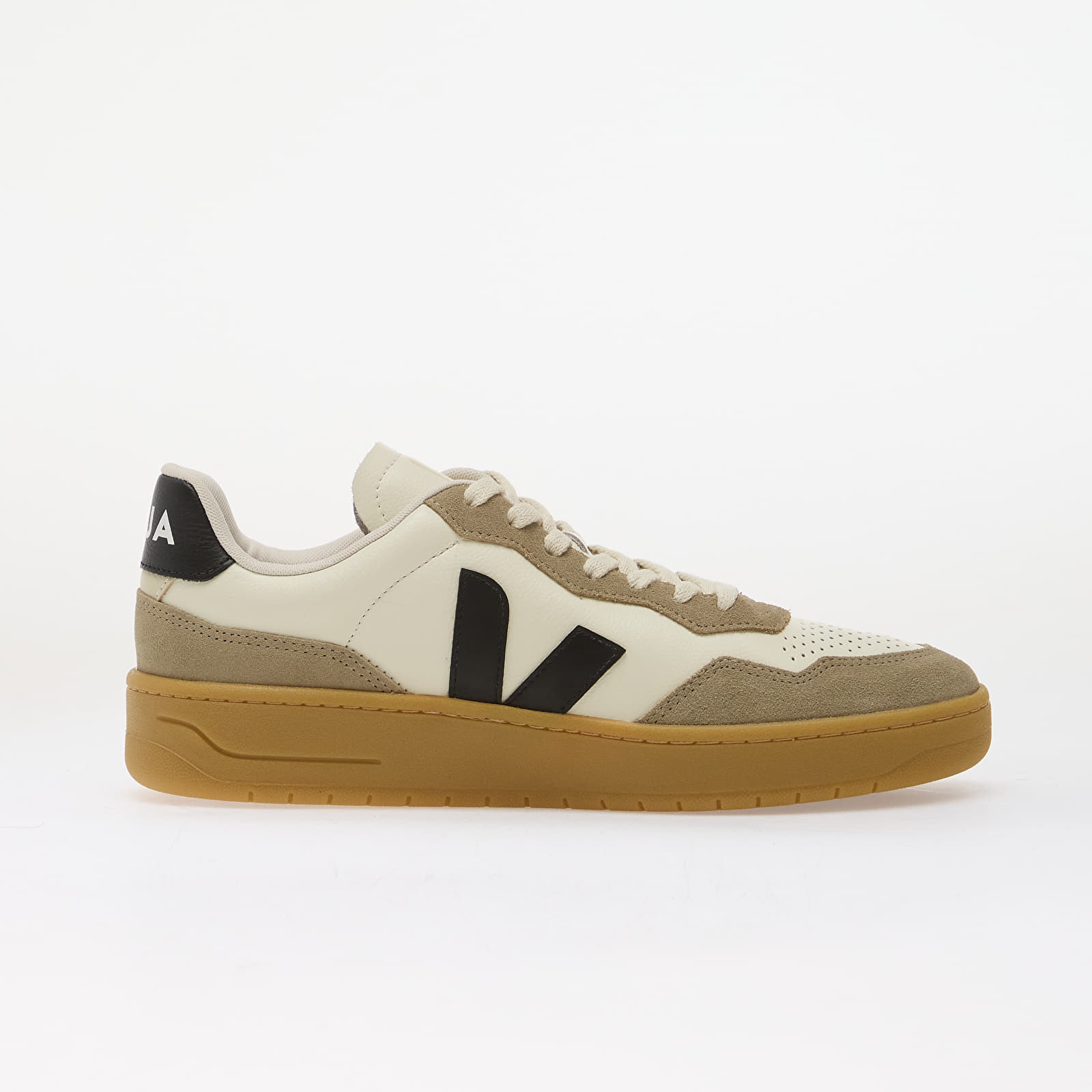 Ανδρικά παπούτσια Veja V-90 O.T. Leather Pure/ Black/ Natural