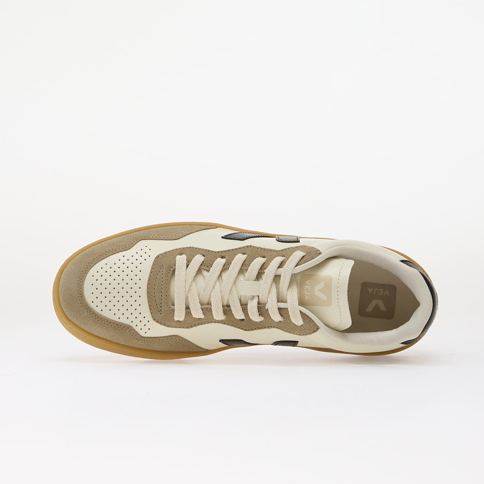 Ανδρικά παπούτσια Veja V-90 O.T. Leather Pure/ Black/ Natural