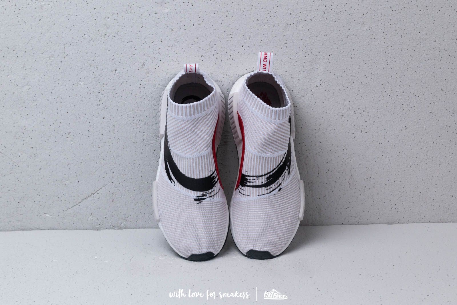 Men s shoes adidas NMD CS1 Primeknit Ftw White Ftw White Core Black Footshop
