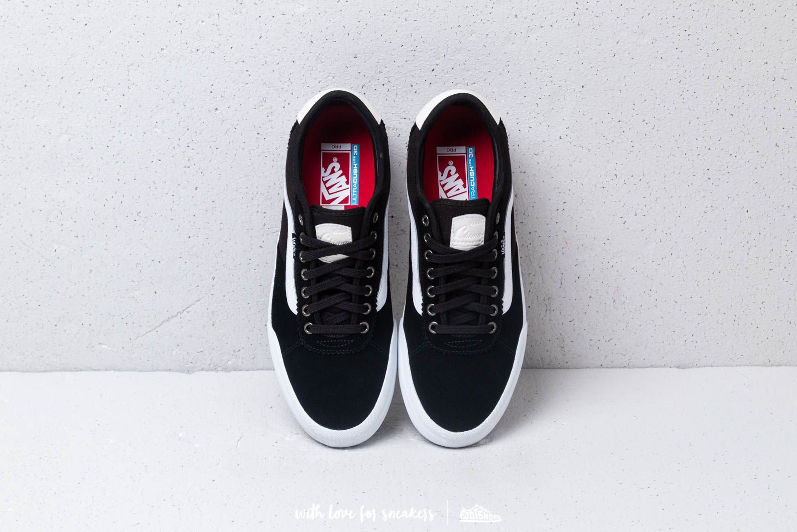 Men s shoes Vans Chima Pro 2 Suede Canvas Black White Footshop