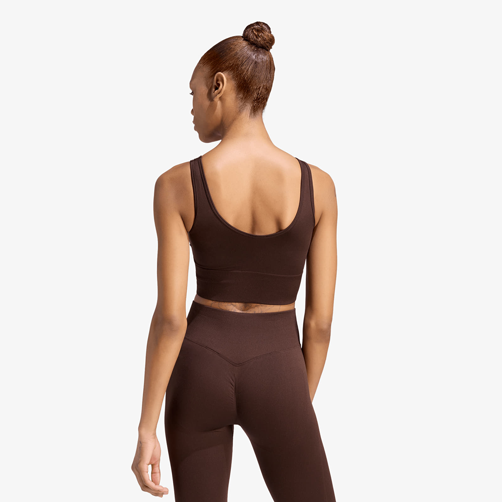 Naiste rinnahoidjad adidas Essentials Seamless Bralette Aurora Coffee