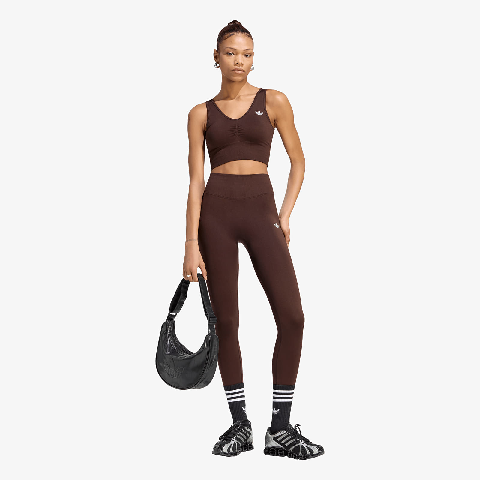 Naiste rinnahoidjad adidas Essentials Seamless Bralette Aurora Coffee