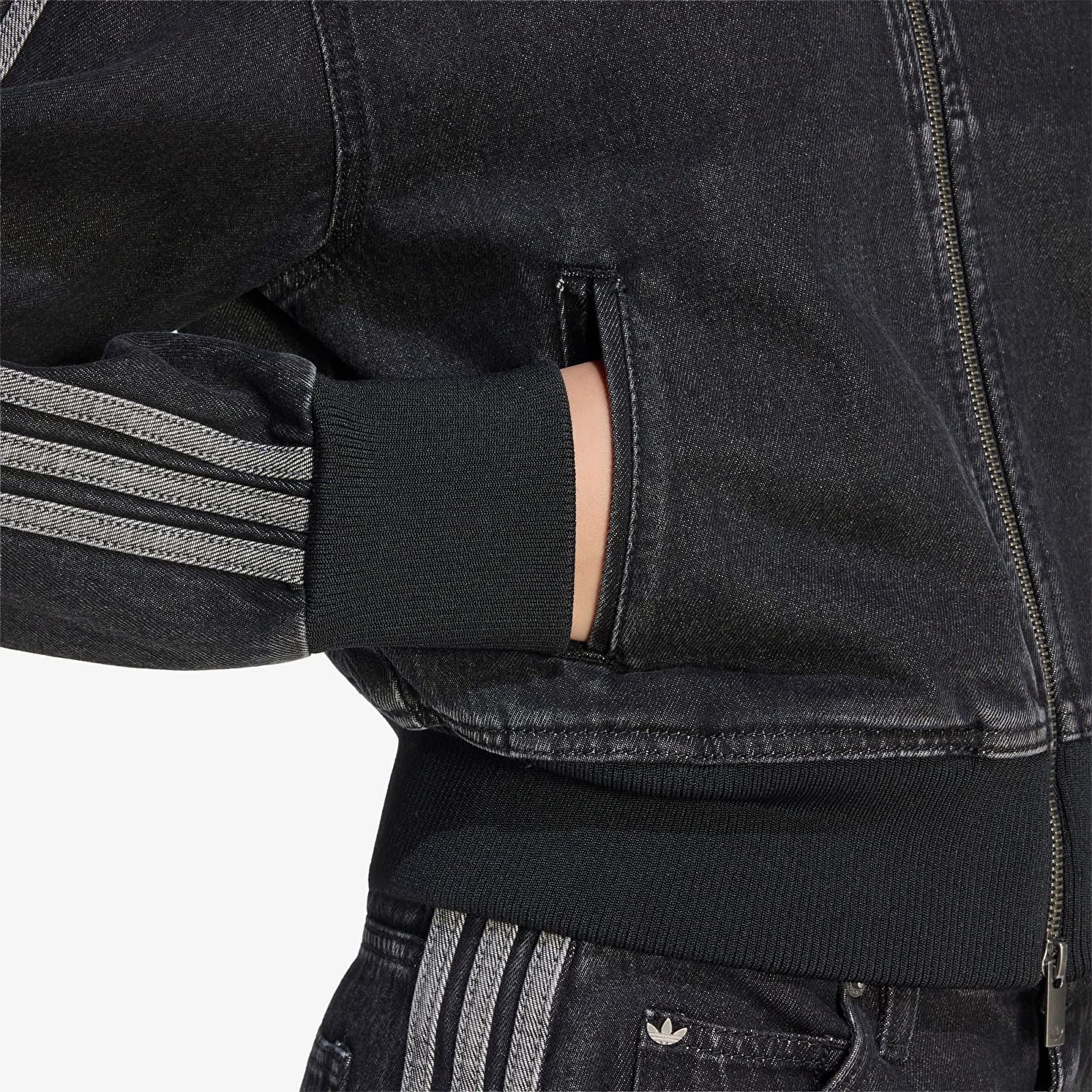 Jackets adidas Firebird Denim Tracktop True Black Denim