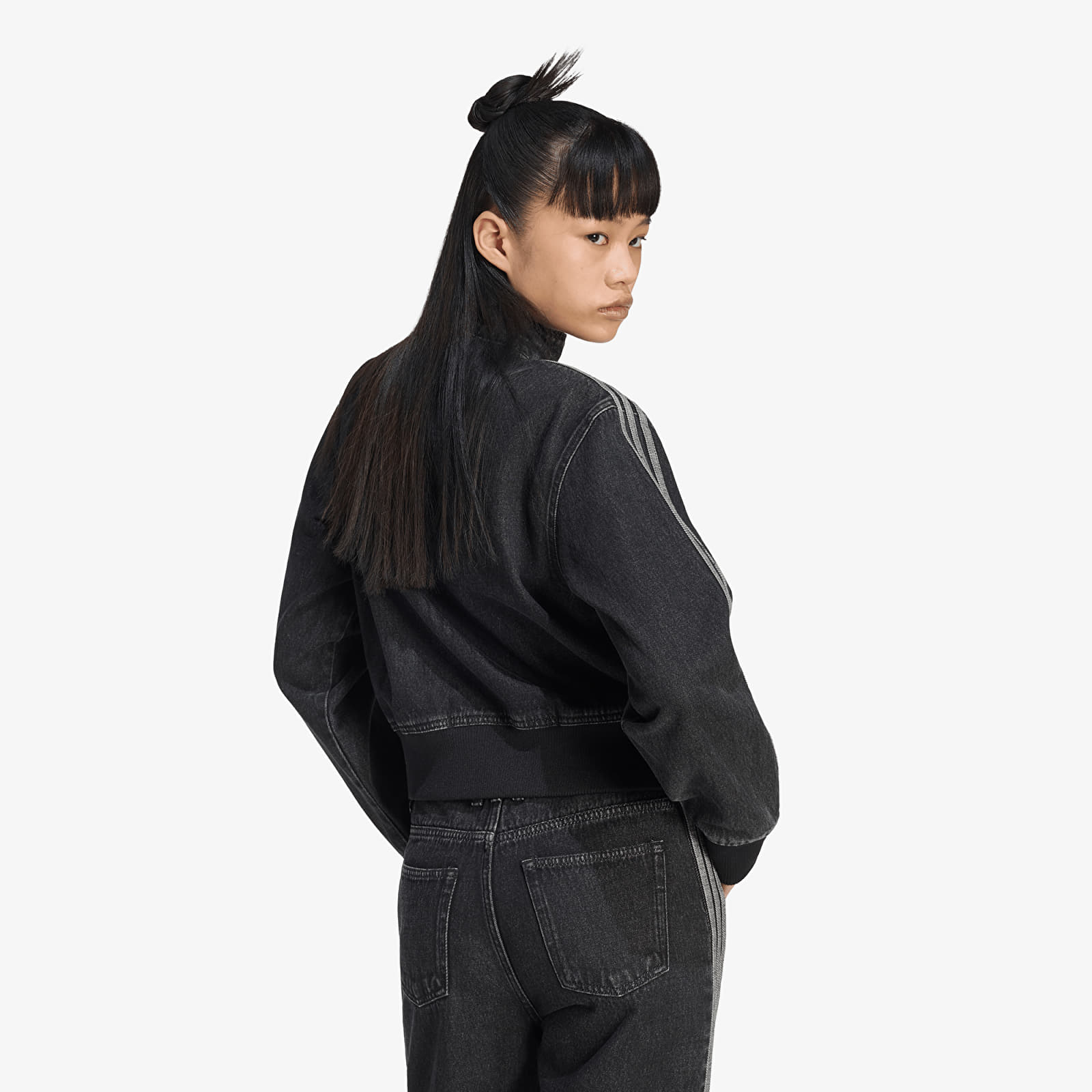 Jackets adidas Firebird Denim Tracktop True Black Denim