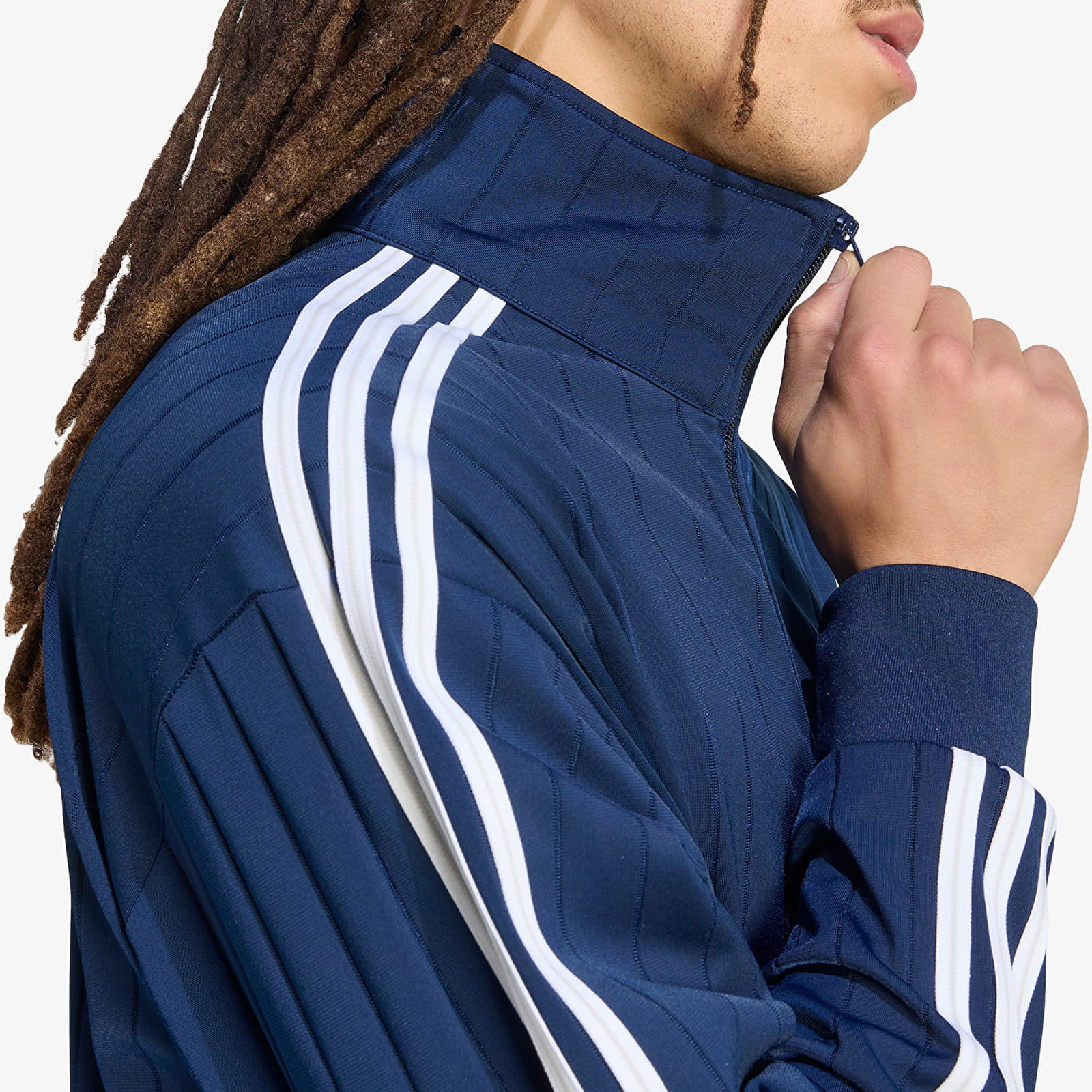 Hanorace pentru bărbați adidas Firebird Drop Needle Track Top Night Indigo