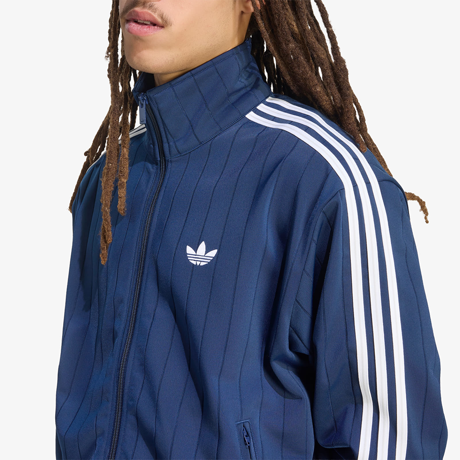 Hanorace pentru bărbați adidas Firebird Drop Needle Track Top Night Indigo