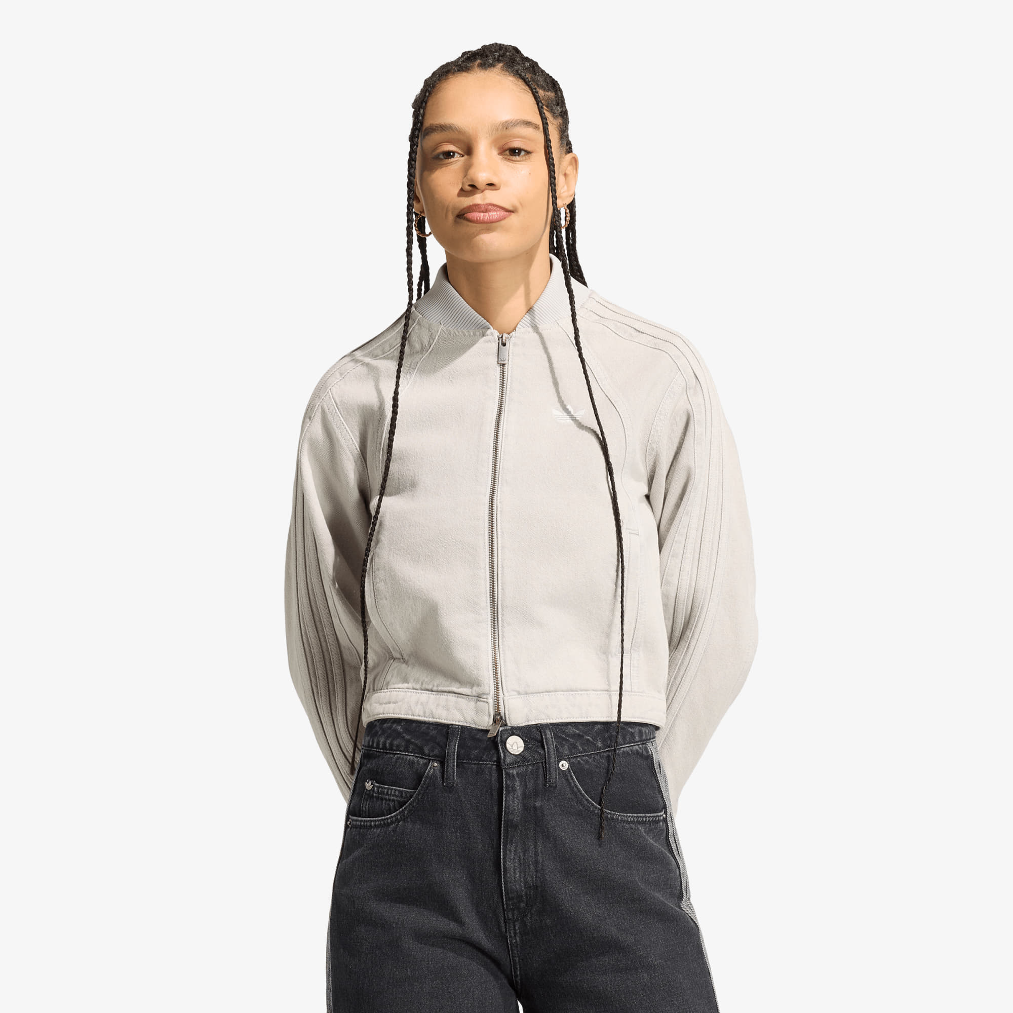 Яке adidas SST 2.0 Denim Tracktop Clear Grey Denim XS