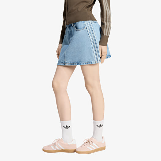 Szoknya adidas Mid Rise Denim Skirt Light Denim