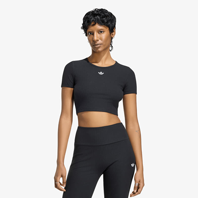 T-shirt adidas Essentials Rib T-Shirt Black