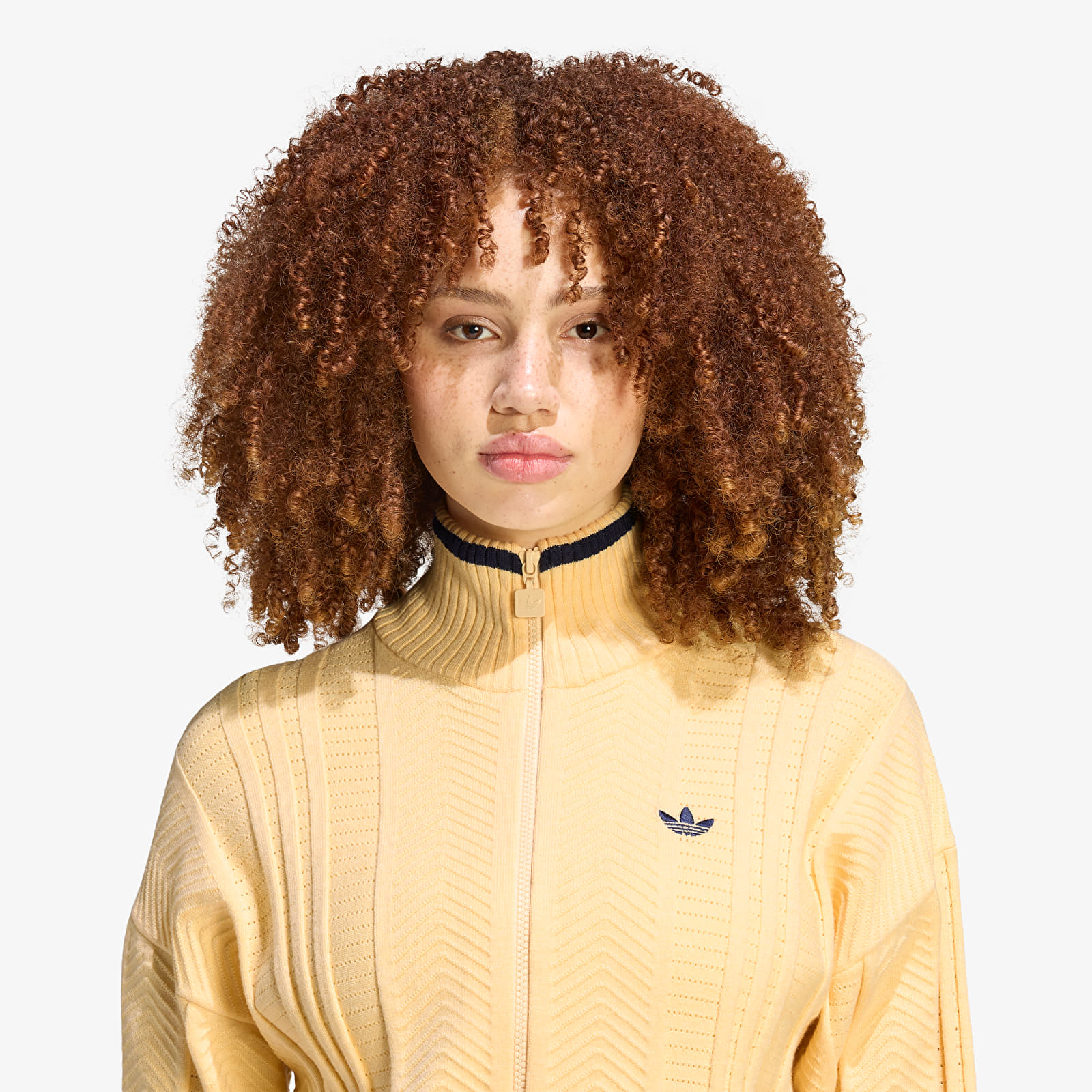 Cardigans adidas Cable Knit Firebird Track Top Warm Vanilla