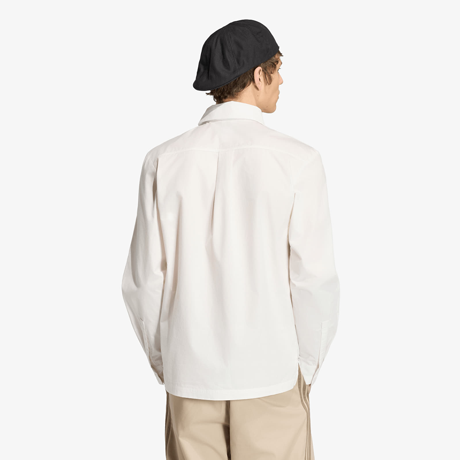Shirts adidas 3 Stripes Button Up Shirt Cloud White