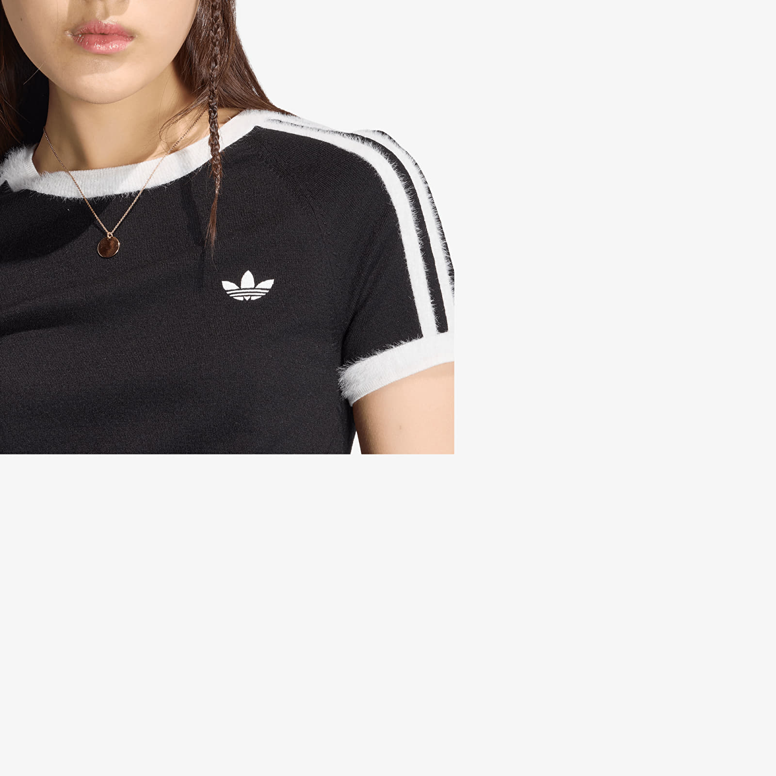 T-Shirts adidas Knitted T-shirt Black/ White