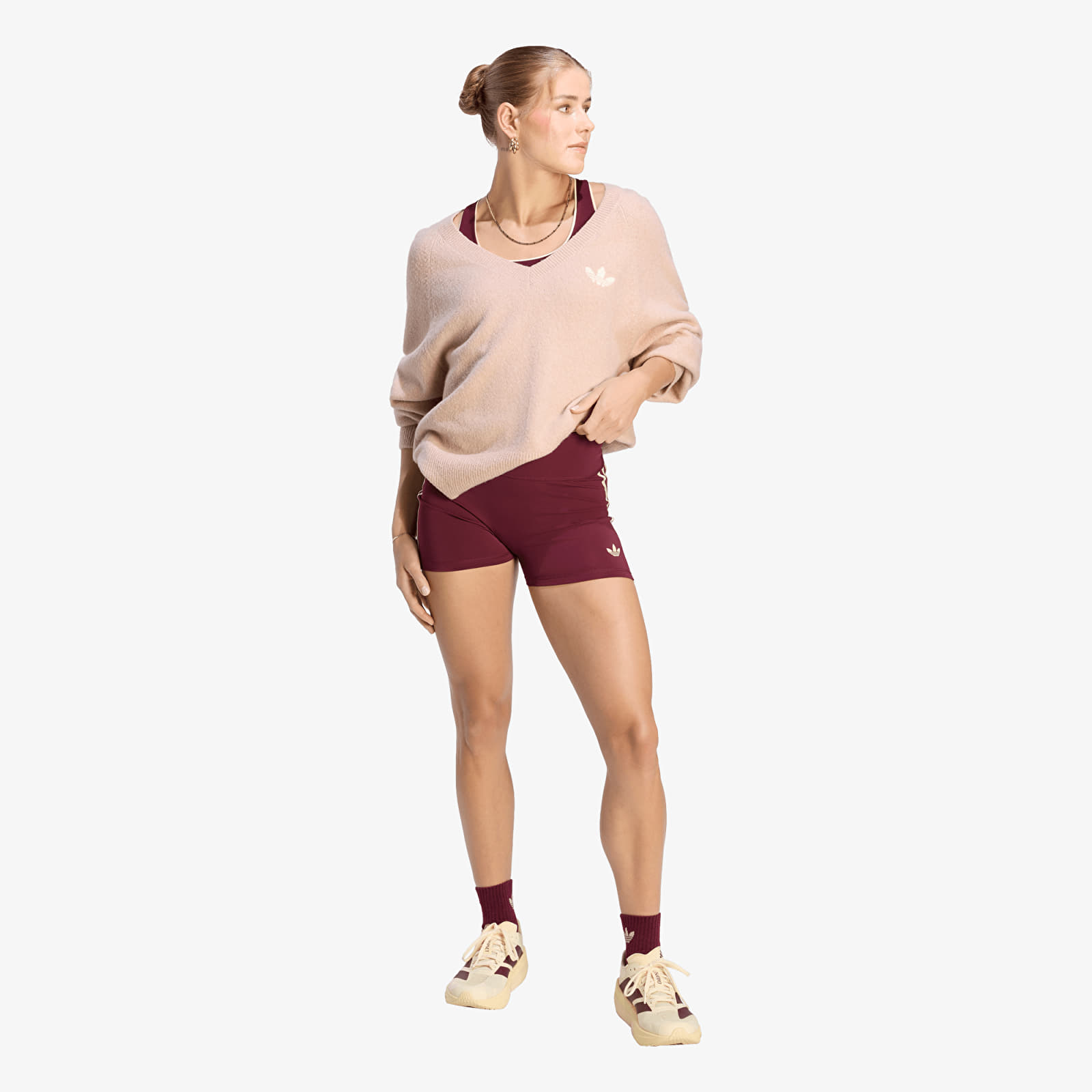Shorts adidas Originals Sport Superstar Short Leggings Maroon