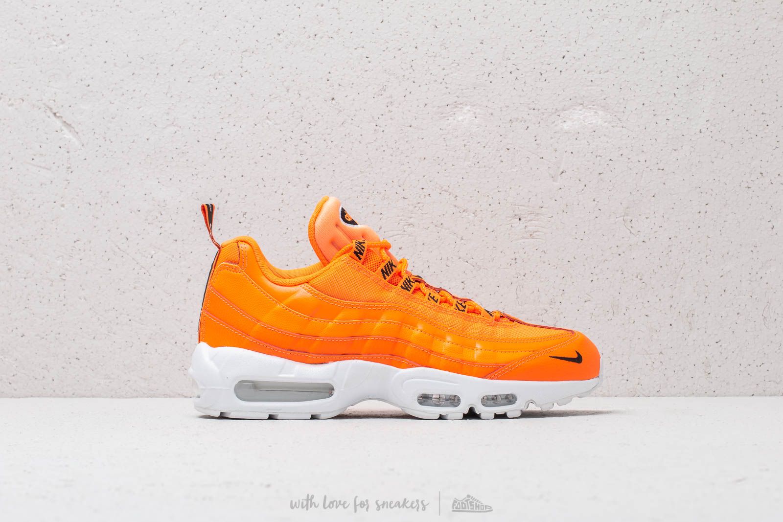 Men s shoes Nike Air Max 95 Premium Total Orange Black White