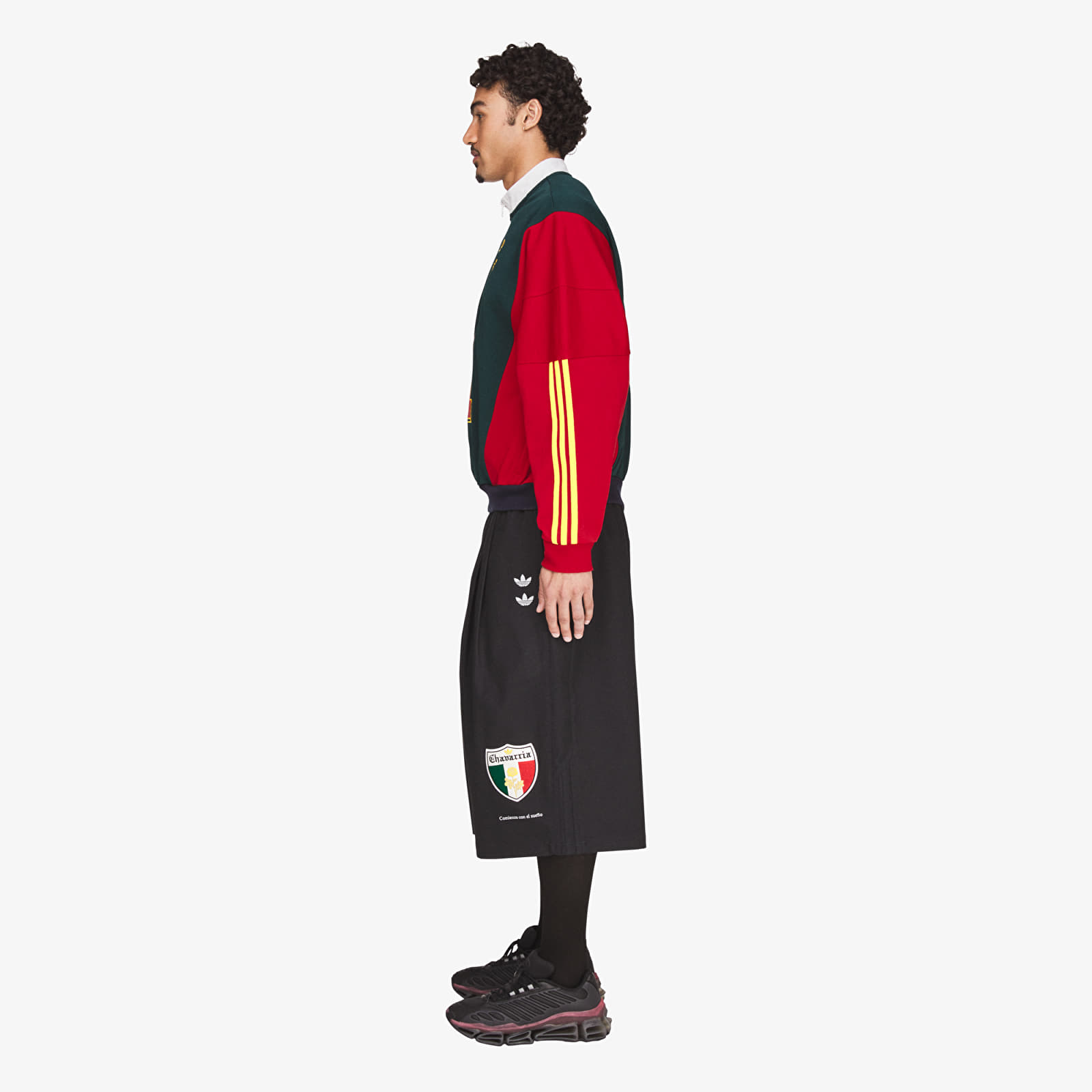 Sweatshirts adidas x Willy Chavarria Chavarria Watsonville Quarter Zip Aurora Ivy/ Legend Ink/ Better Scarlet