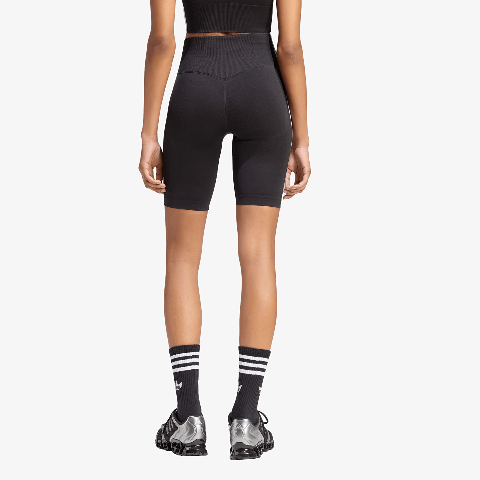Men's shorts adidas Originals Essentials 3 Stripes Seamless Shorts 5 Inch UNISEX Black