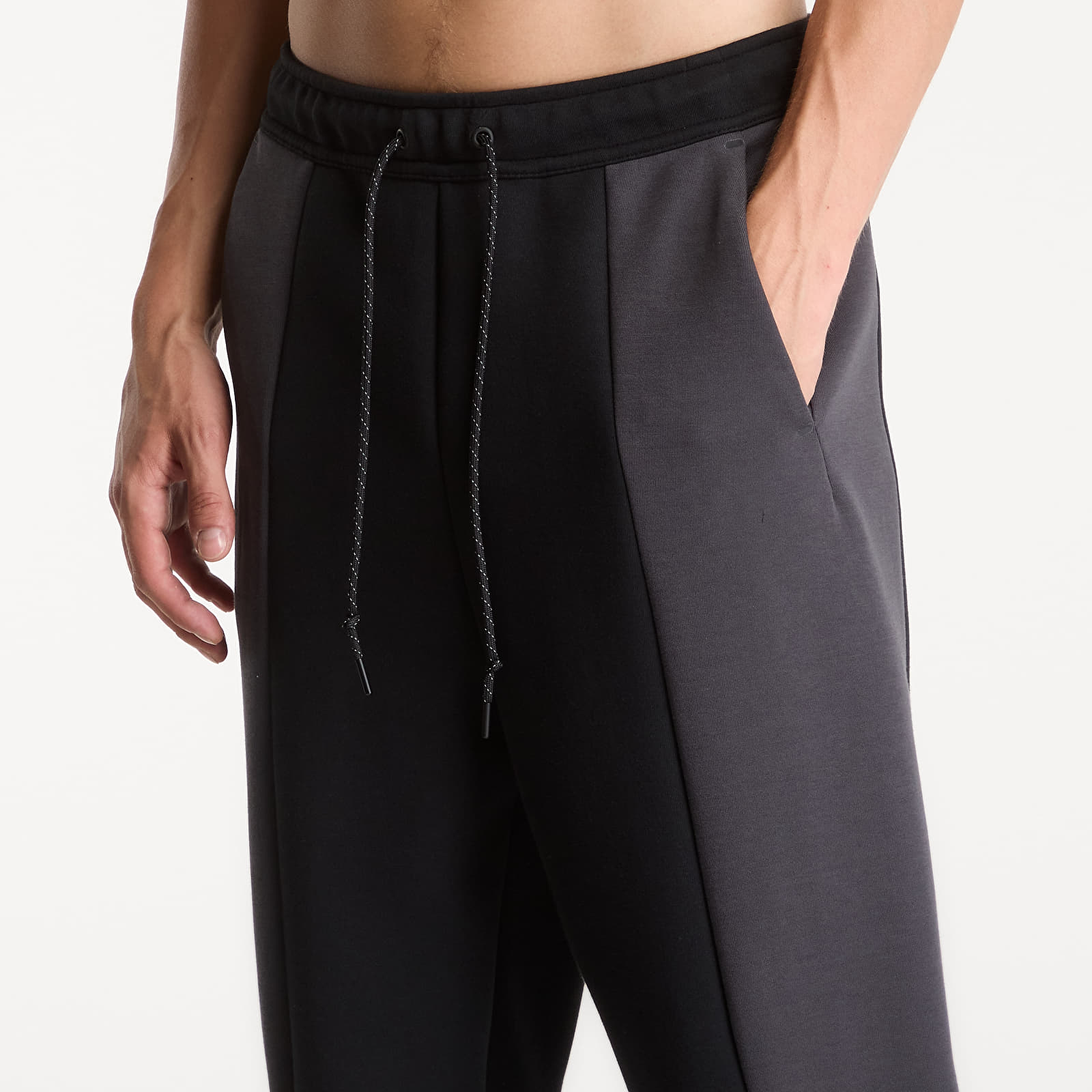Joggingbukser Nike Tech Men's Color-Block Open-Hem Fleece Pants Black/ Anthracite/ Black
