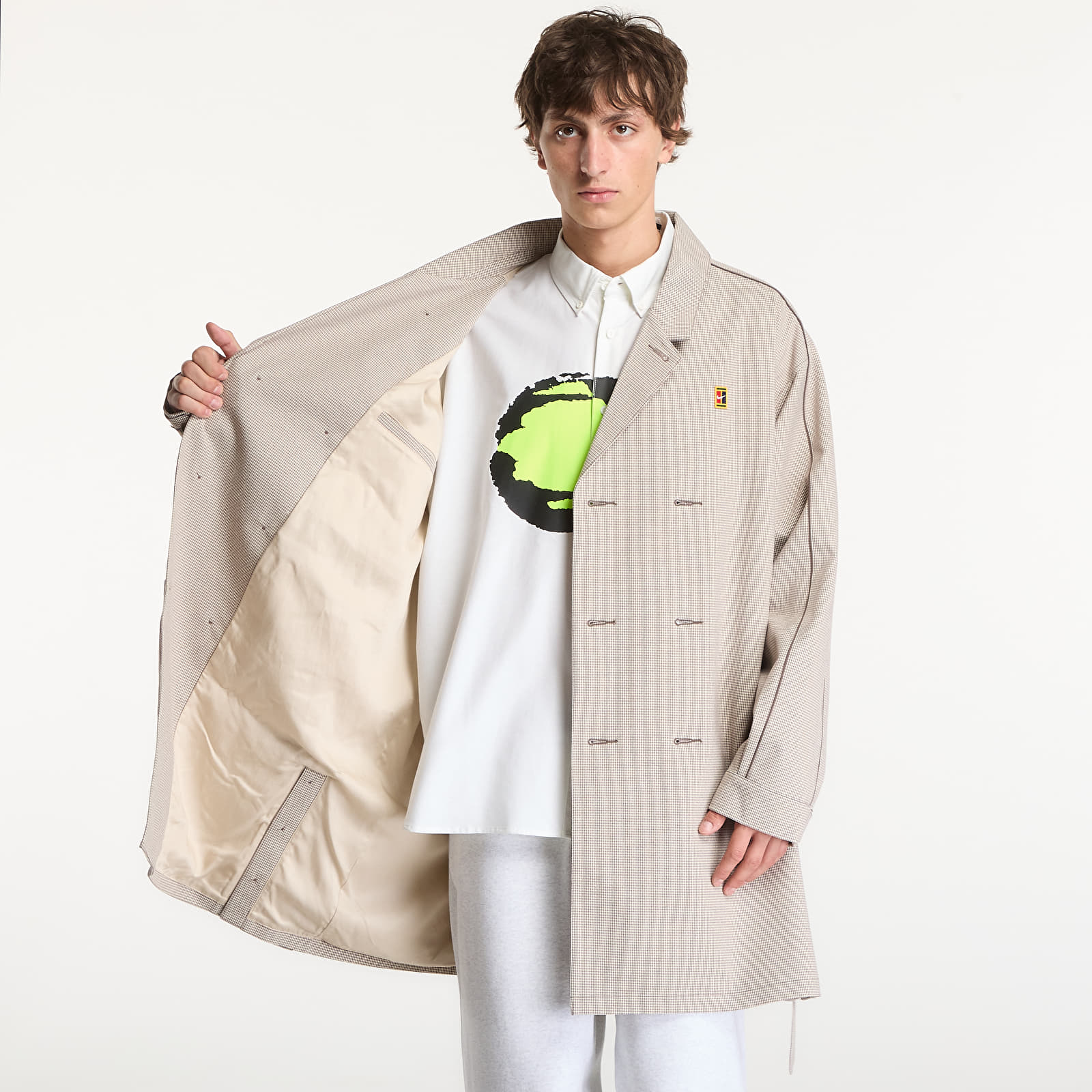 Παλτά Nike Club Rules Men's Trench Coat Mink Brown/ Sanddrift/ Ironstone