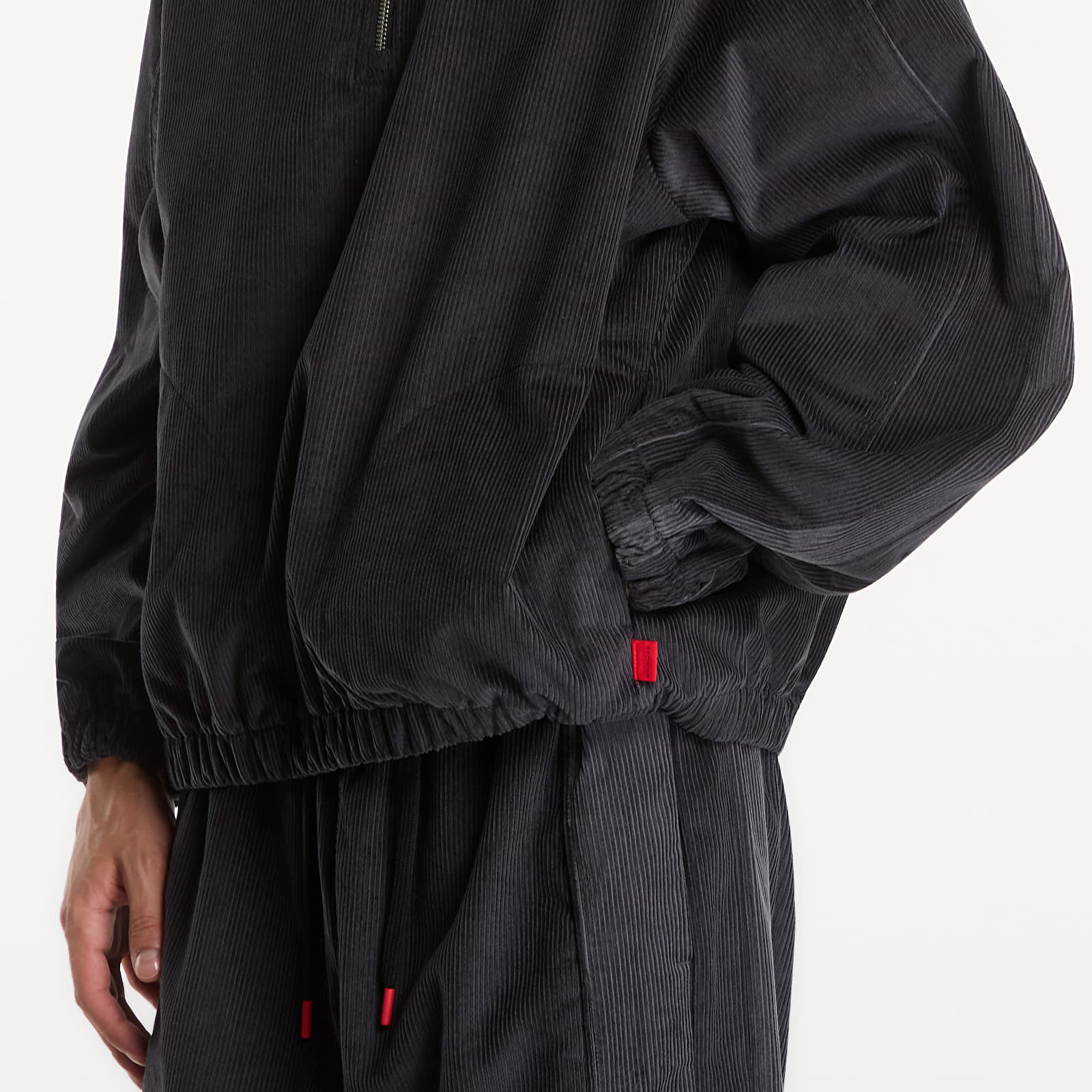 Hoodies and sweatshirts  Jordan Flight Men's Corduroy 1/2-Zip Top Black/ Black/ Dk Smoke Grey/ White
