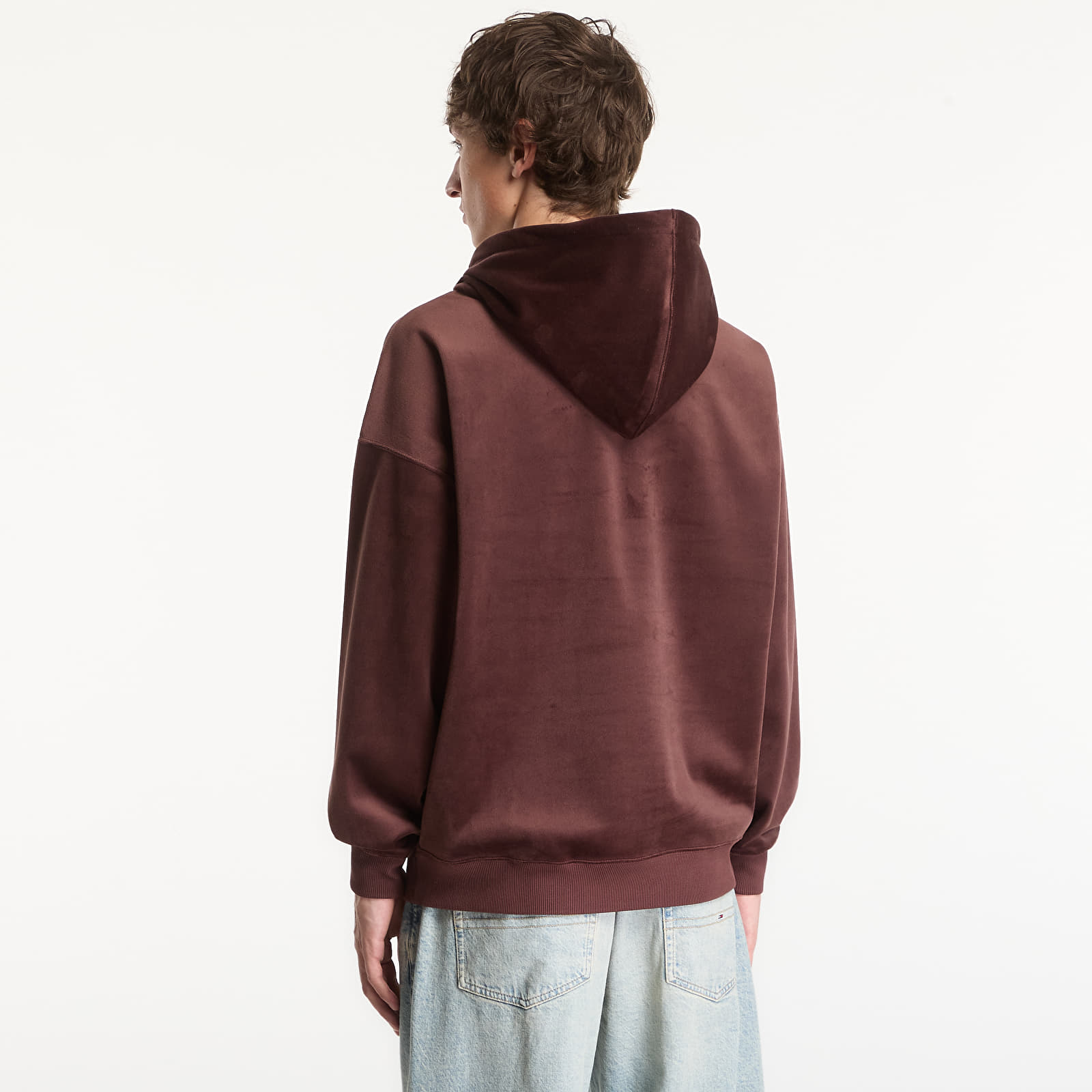 Mikiny Y-3 Velvet Corduroy Hoodie UNISEX Night Red