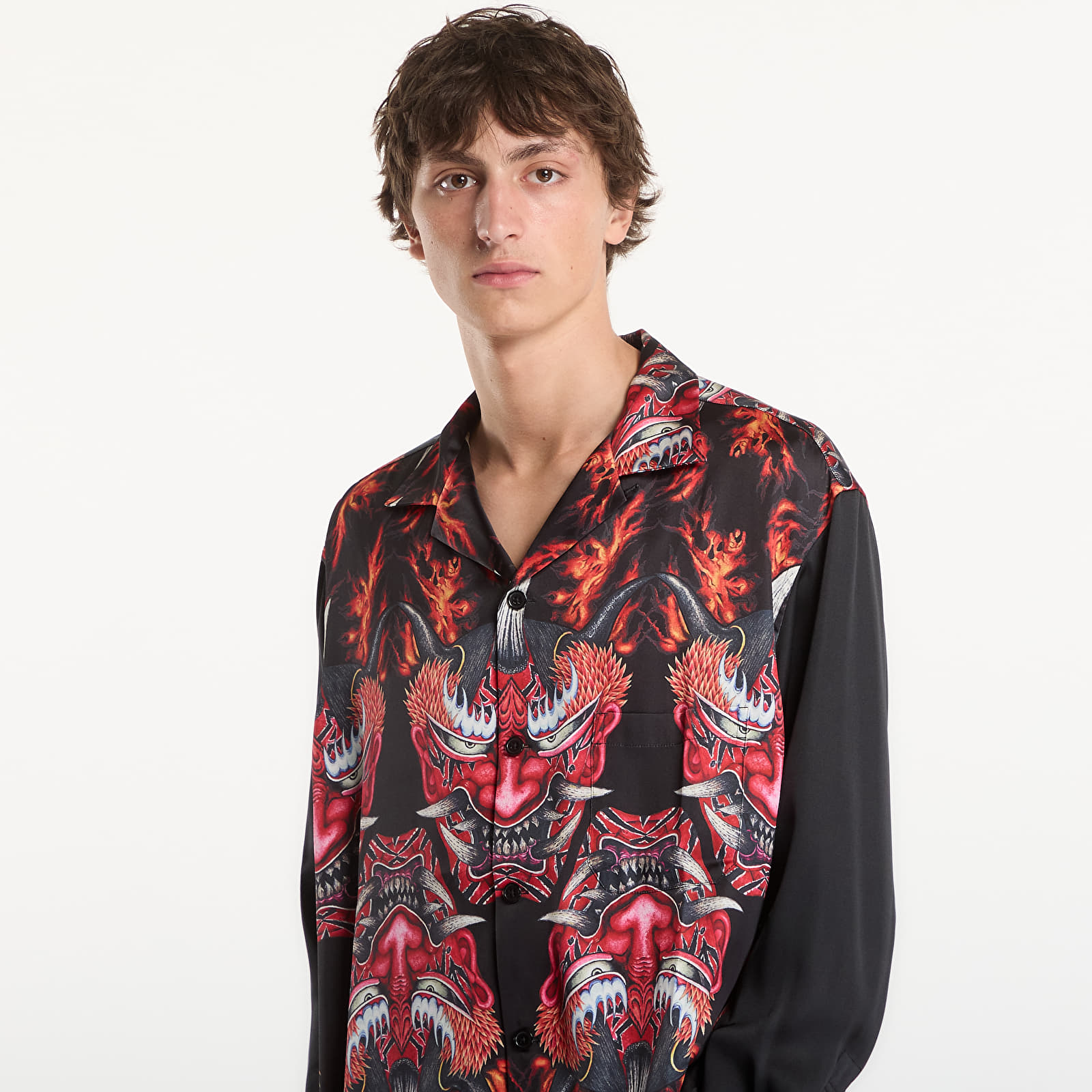 Рубашки Y-3 Red Satin Graphic Shirt UNISEX Multicolor