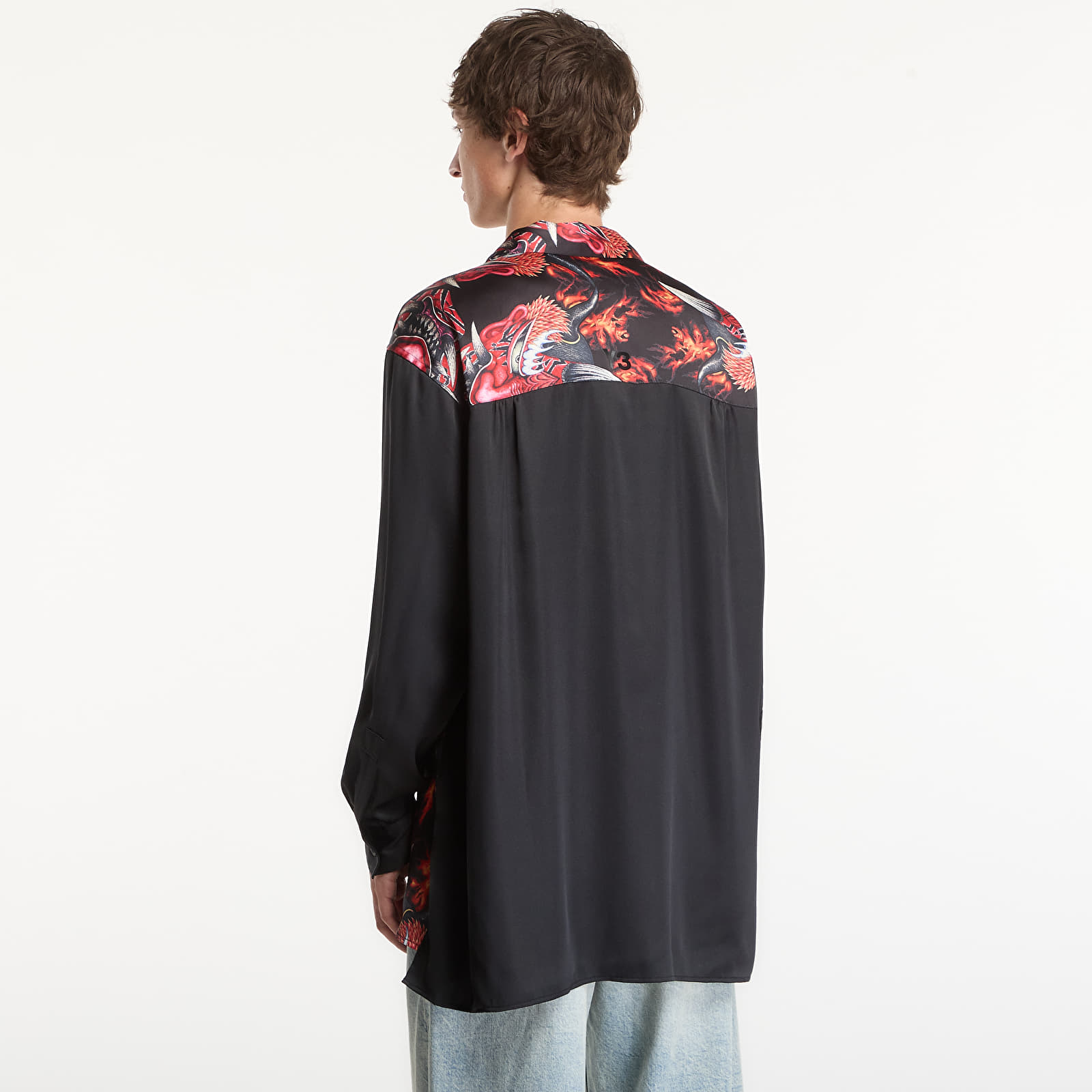 Рубашки Y-3 Red Satin Graphic Shirt UNISEX Multicolor