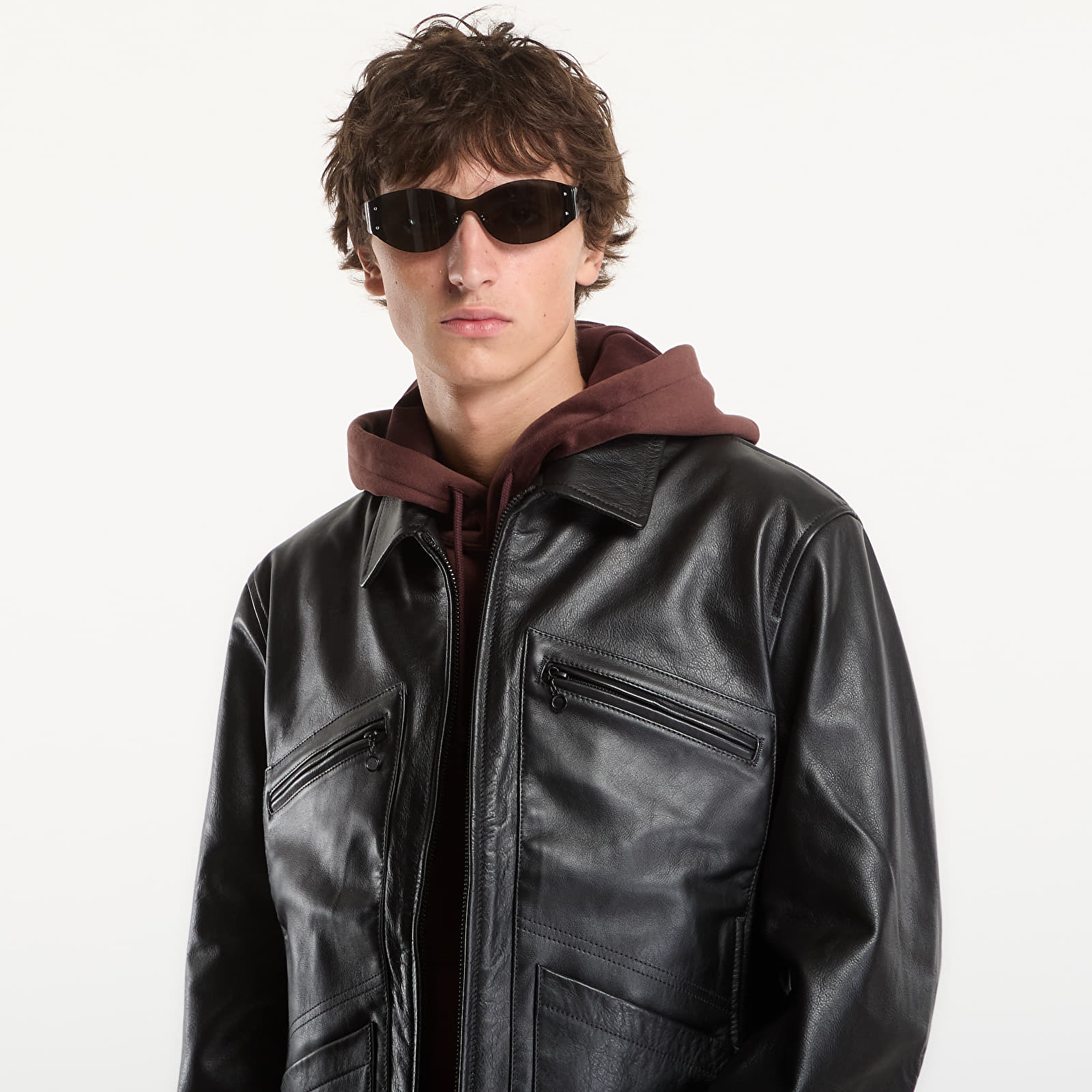 Jacken Y-3 Leather Blouson Black