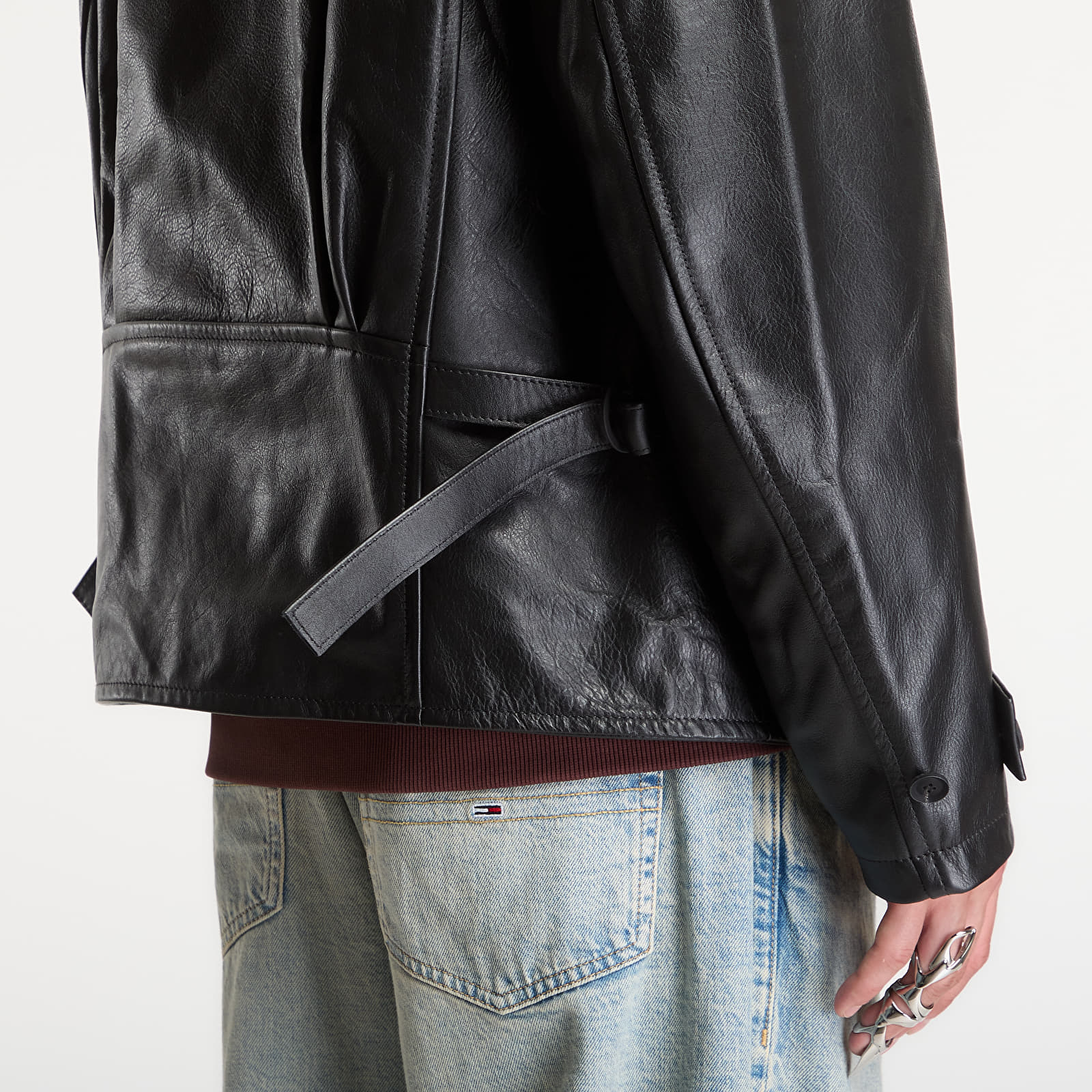 Jacken Y-3 Leather Blouson Black