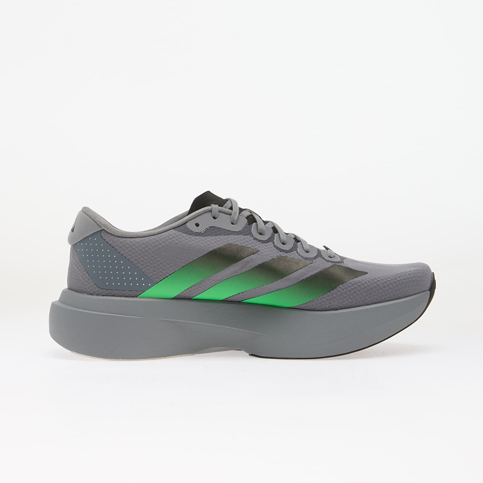 Men's shoes adidas Adizero Evo SL Grey/ Screaming Green/ Carbon