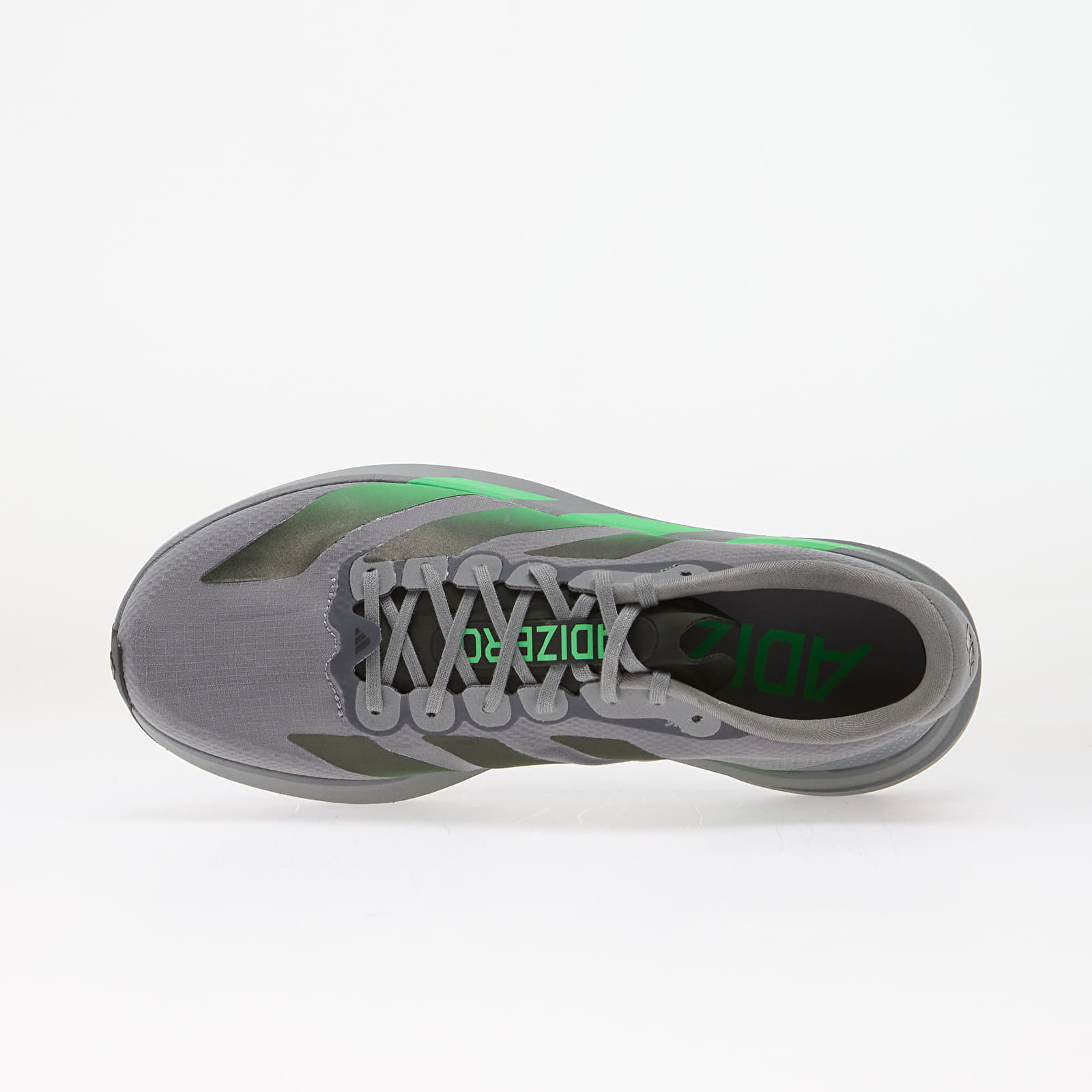 Men's shoes adidas Adizero Evo SL Grey/ Screaming Green/ Carbon