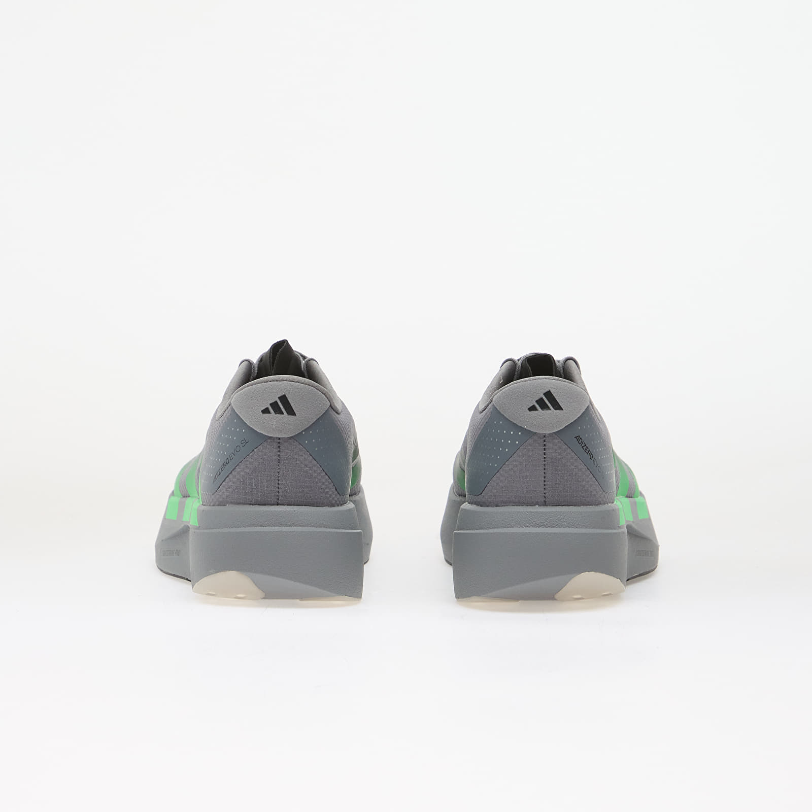 Men's shoes adidas Adizero Evo SL Grey/ Screaming Green/ Carbon